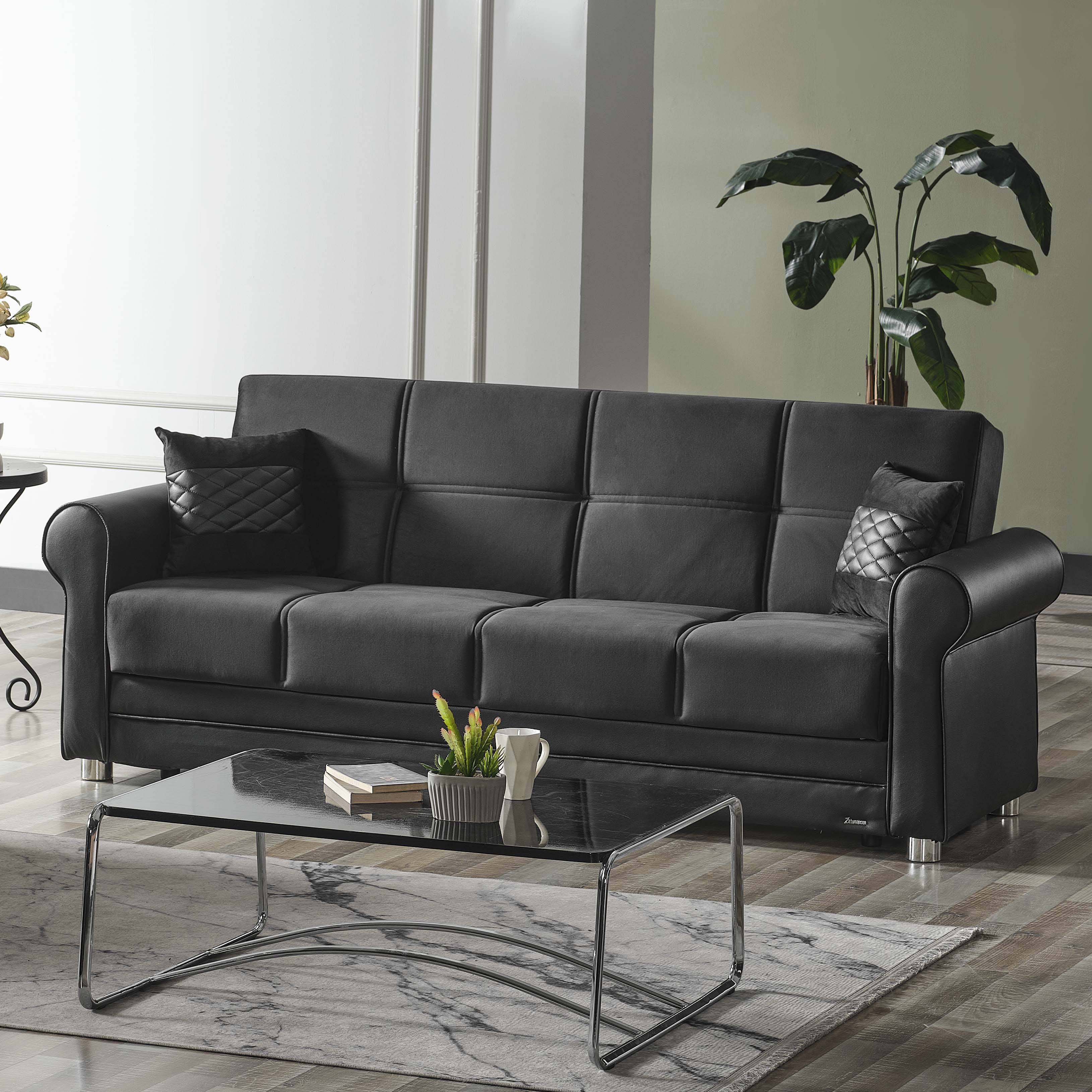 Avalon New Fabric/Leatherette Convertible Sofabed