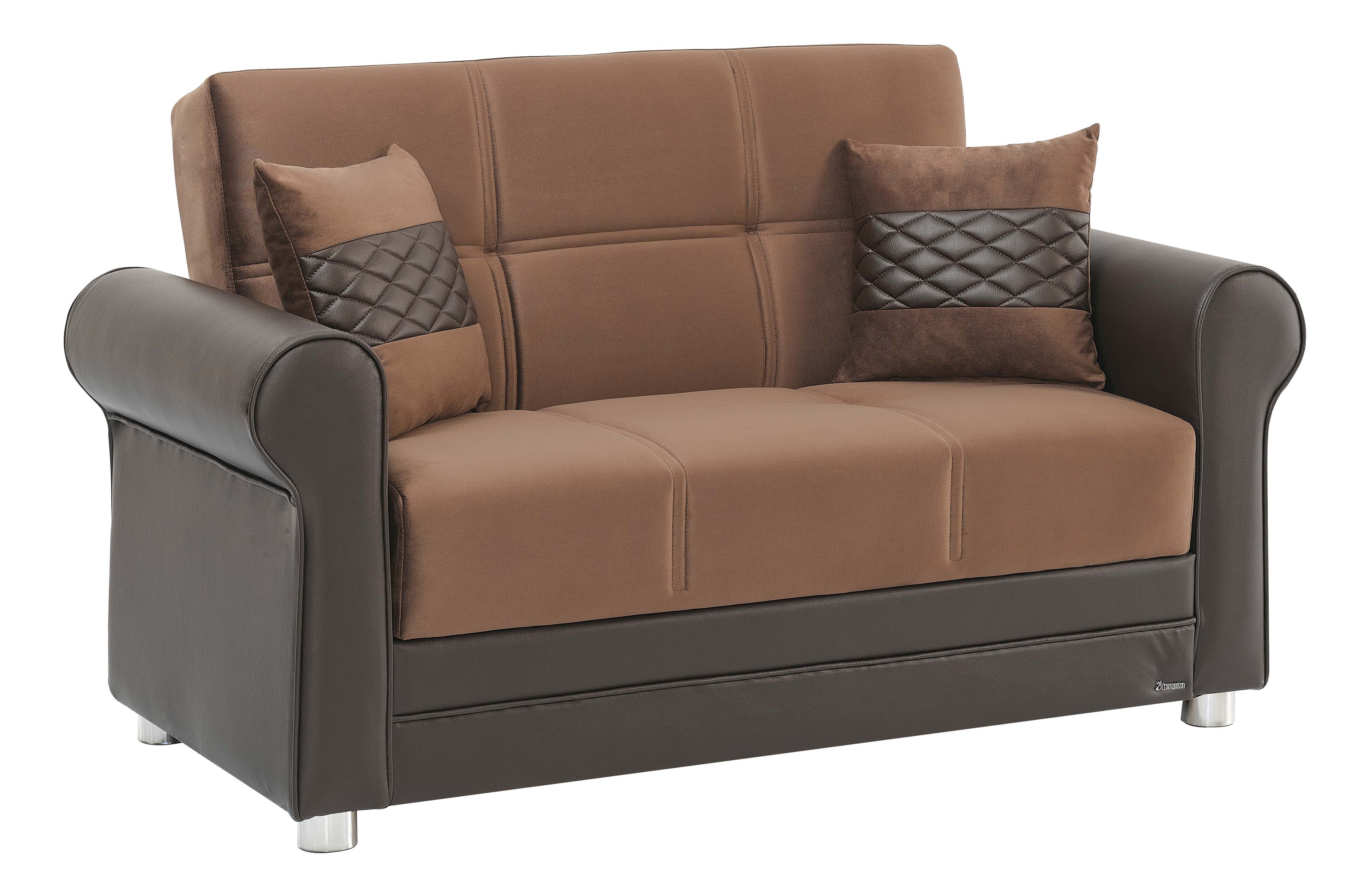 Avalon New Fabric/Leatherette Convertible Living Set