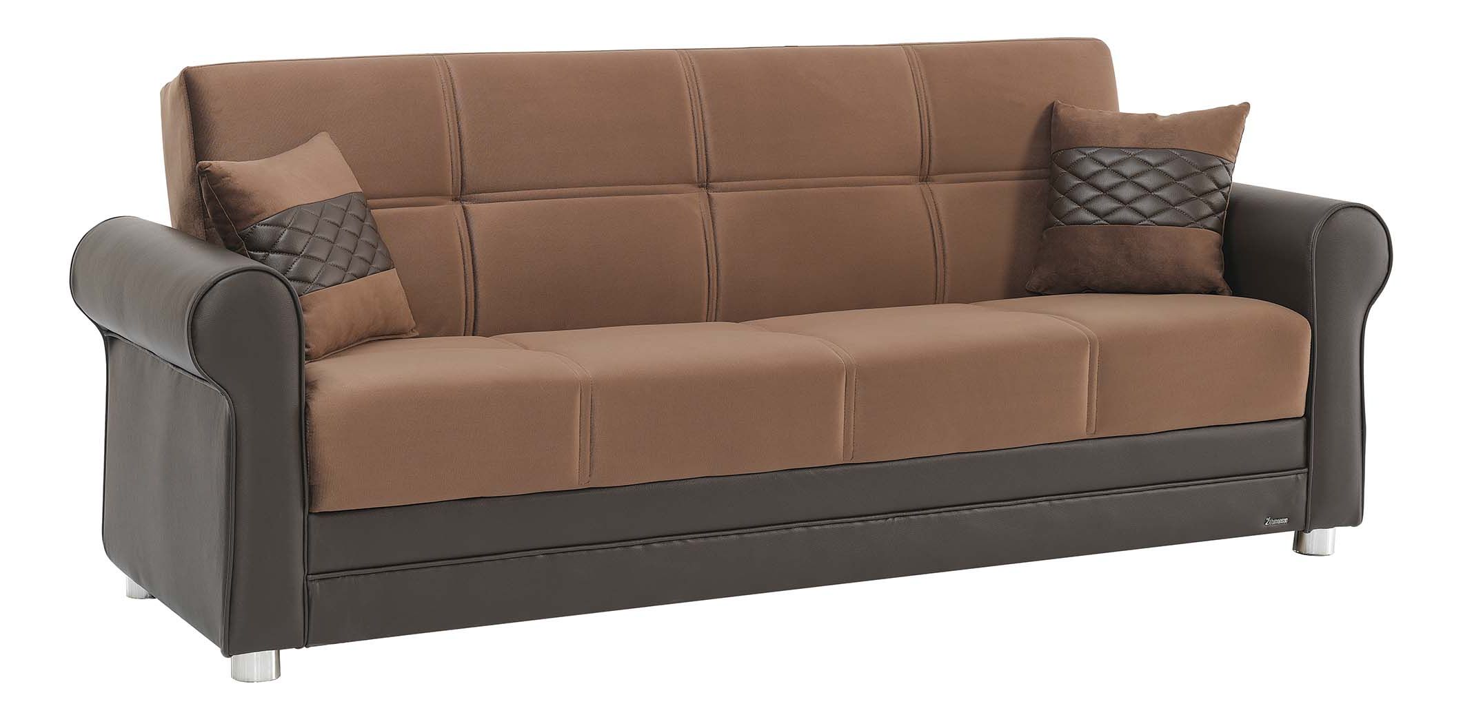 Avalon New Fabric/Leatherette Convertible Living Set