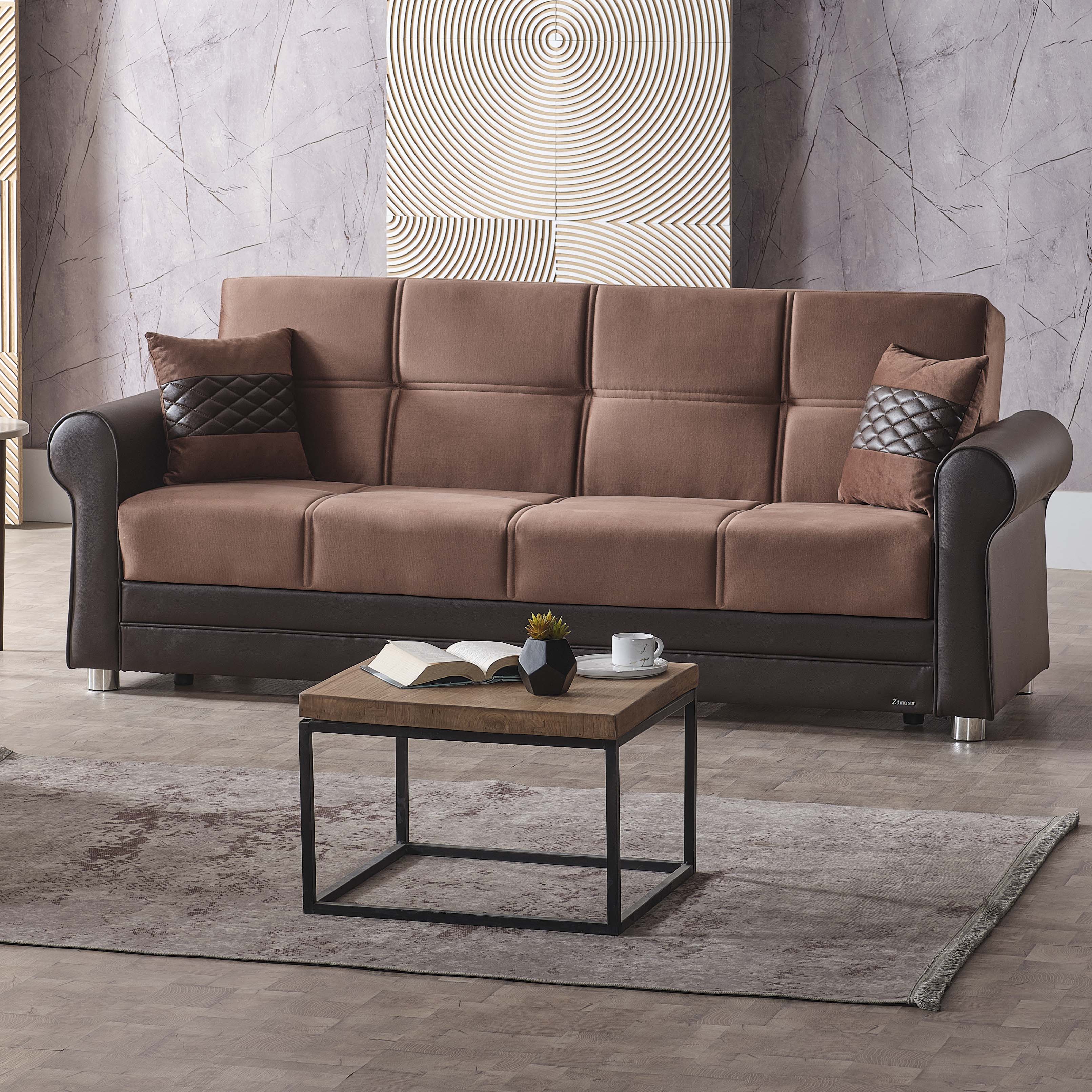 Avalon New Fabric/Leatherette Convertible Sofabed