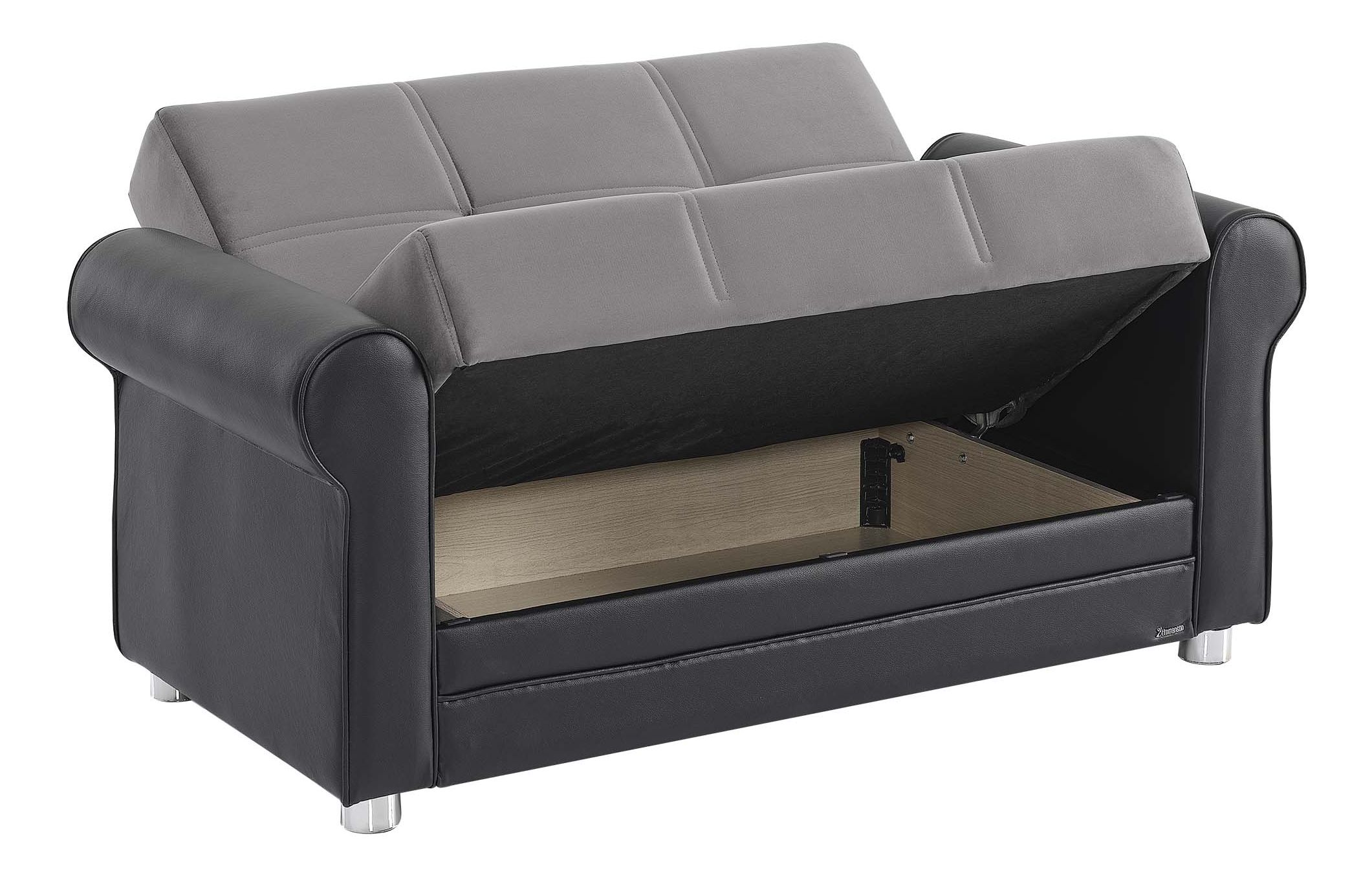 Avalon New Fabric/Leatherette Convertible Living Set