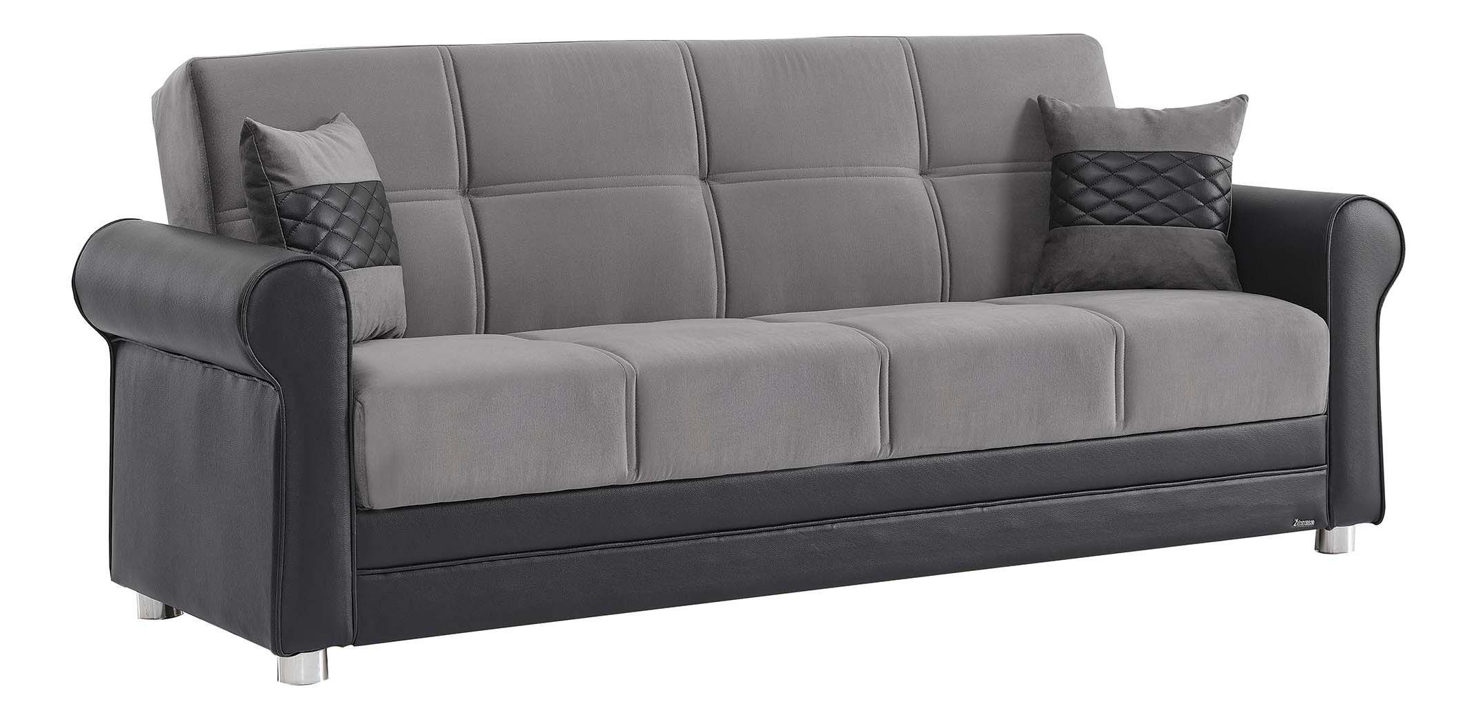 Avalon New Fabric/Leatherette Convertible Living Set