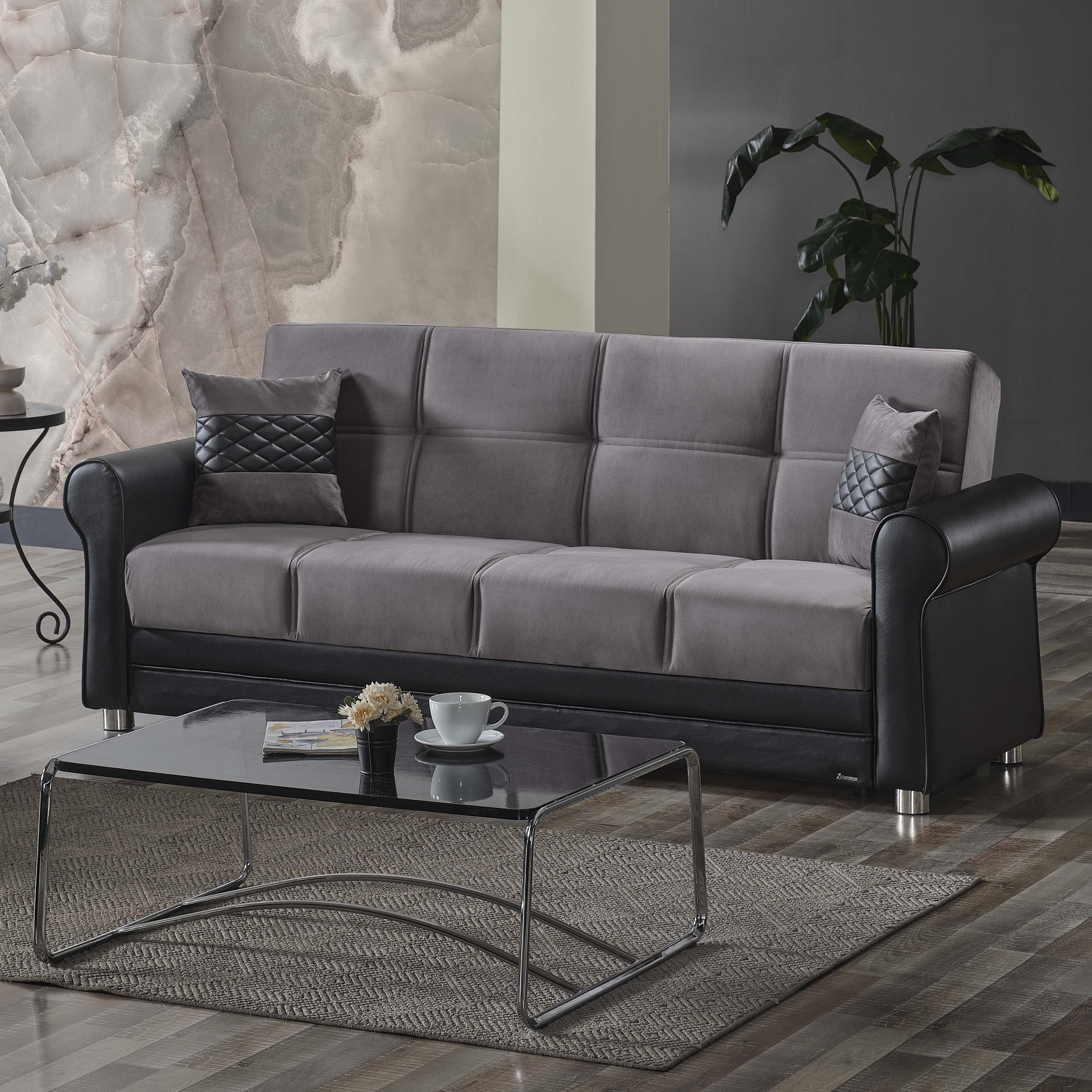 Avalon New Fabric/Leatherette Convertible Sofabed