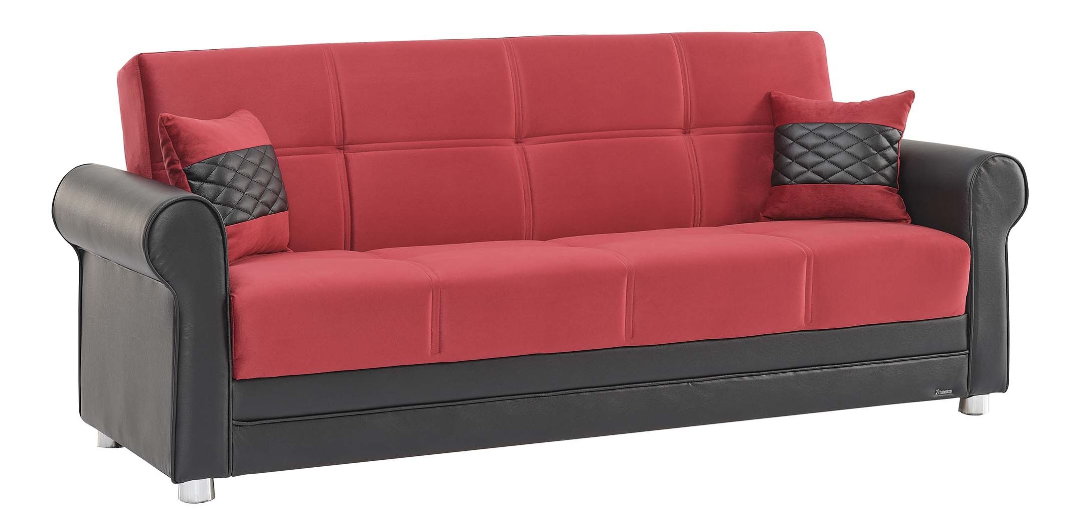 Avalon New Fabric/Leatherette Convertible Living Set