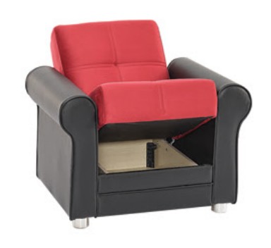 Avalon New Fabric/Leatherette Convertible Living Set