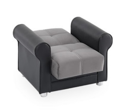 Avalon Microfiber Convertible Storage Chair