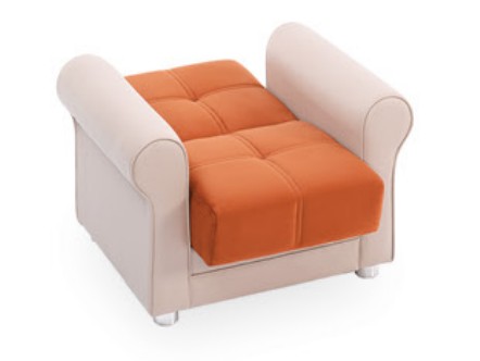 Avalon Microfiber Convertible Storage Chair