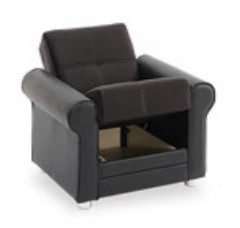 Avalon Microfiber Convertible Storage Chair