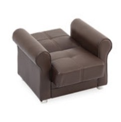 Avalon Leatherette Convertible Storage Chair