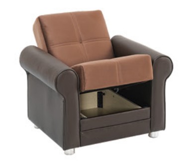 Avalon New Fabric/Leatherette Convertible Living Set