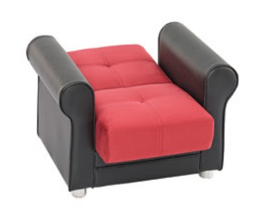 Avalon Microfiber Convertible Storage Chair