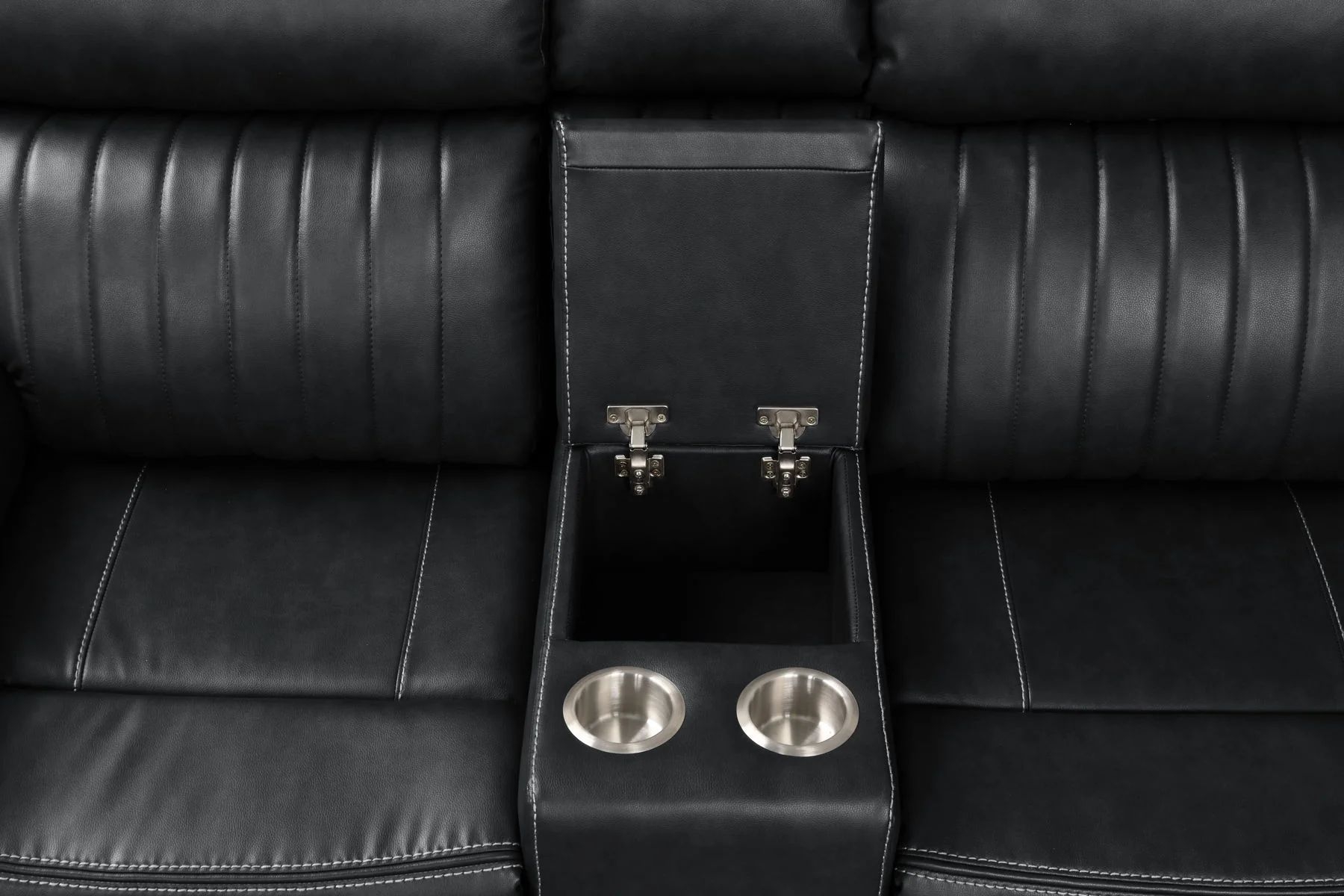 Aviator Recliner Sectional Sofa with Bluetooth Speakers & LED Lights