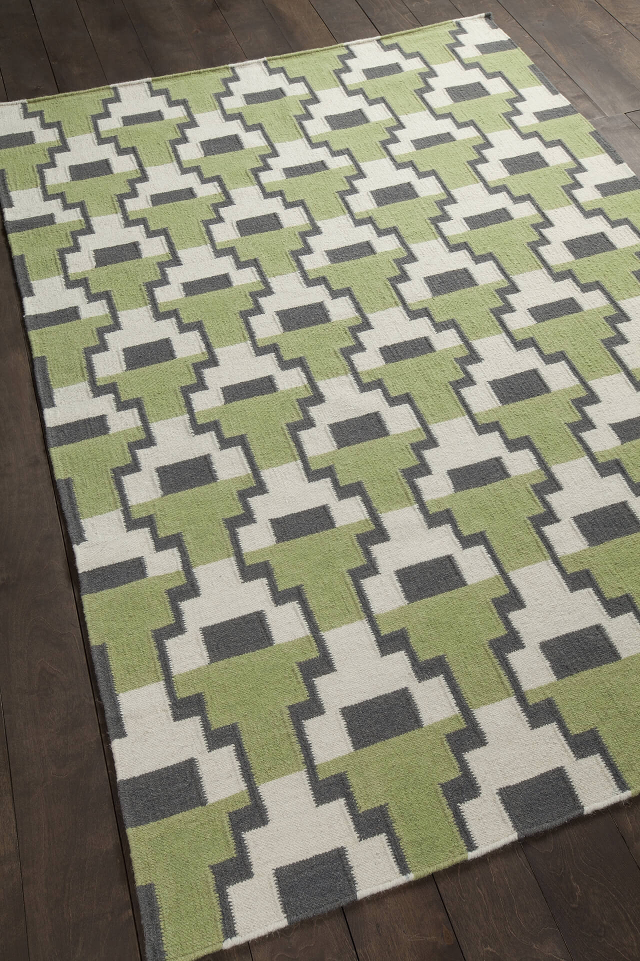 Avon Wool Rectangular Handmade Rug, 5' x 7'6"