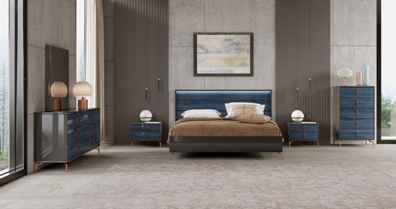 Laguna Platform Bedroom Set w/LED Lighting