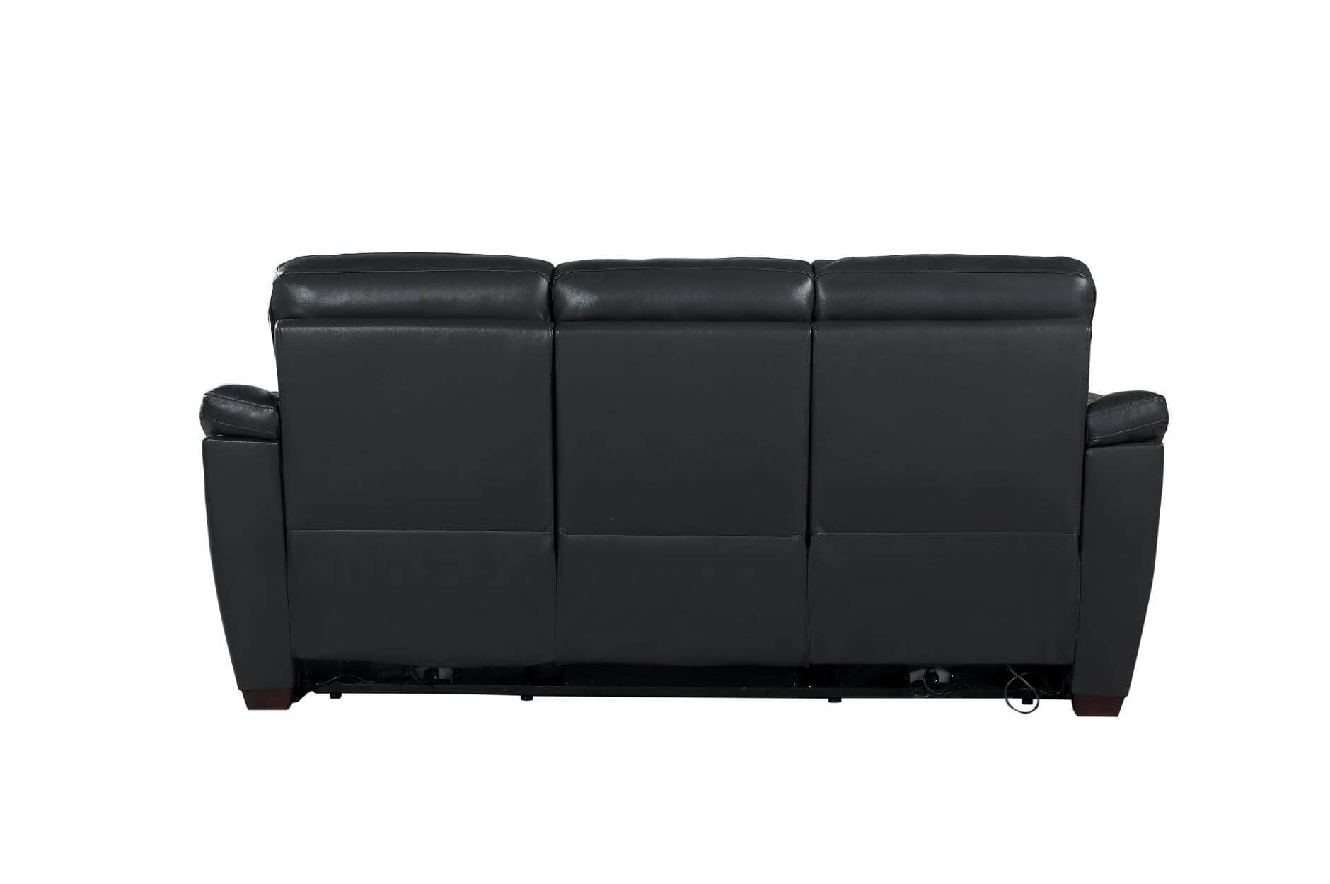 Renzo Leather/Bi-Cast Vinyl Power Double Reclining Sofa by Homelegance
