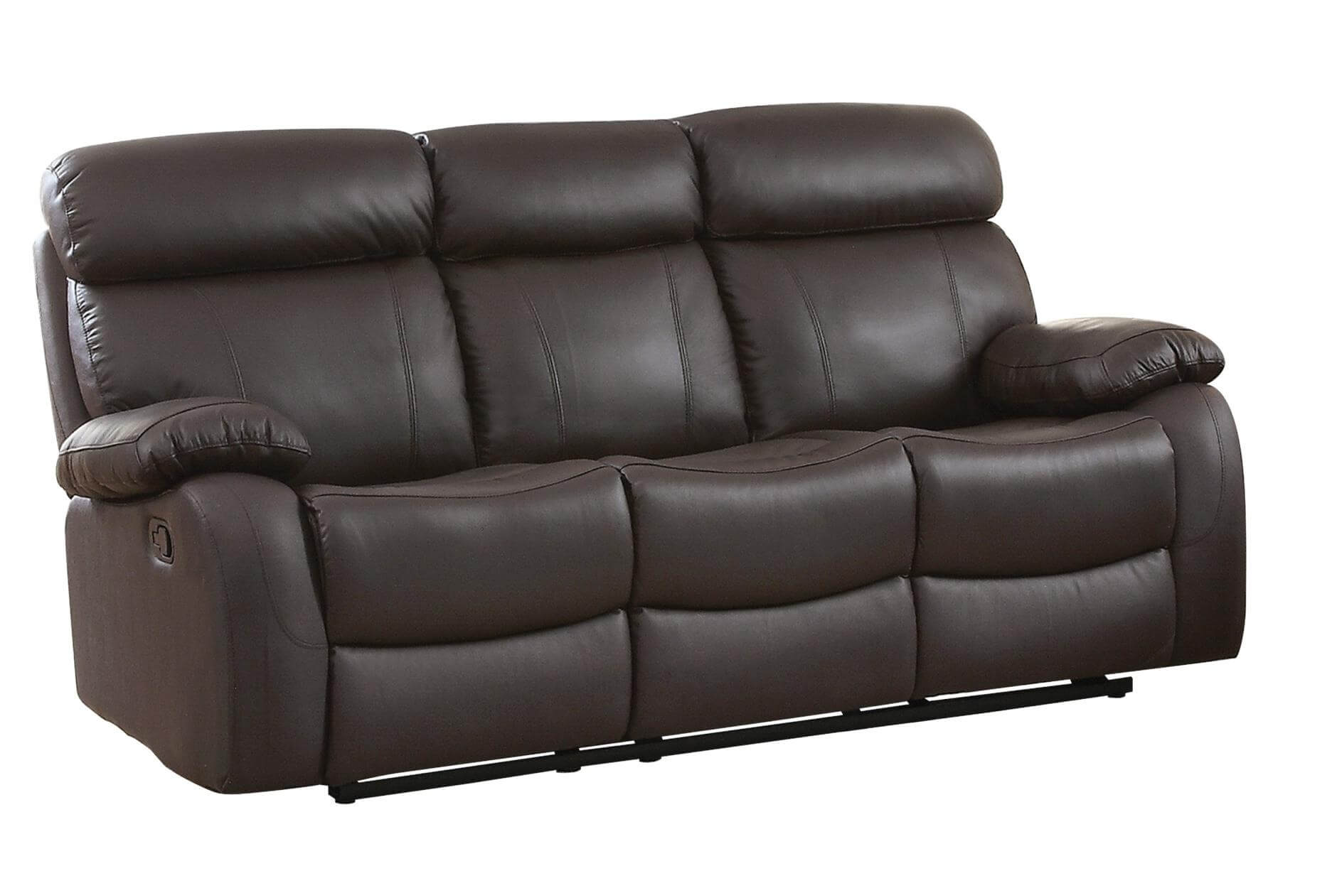 Pendu Leather/Leatherette Double Reclining Sofa by Homelegance