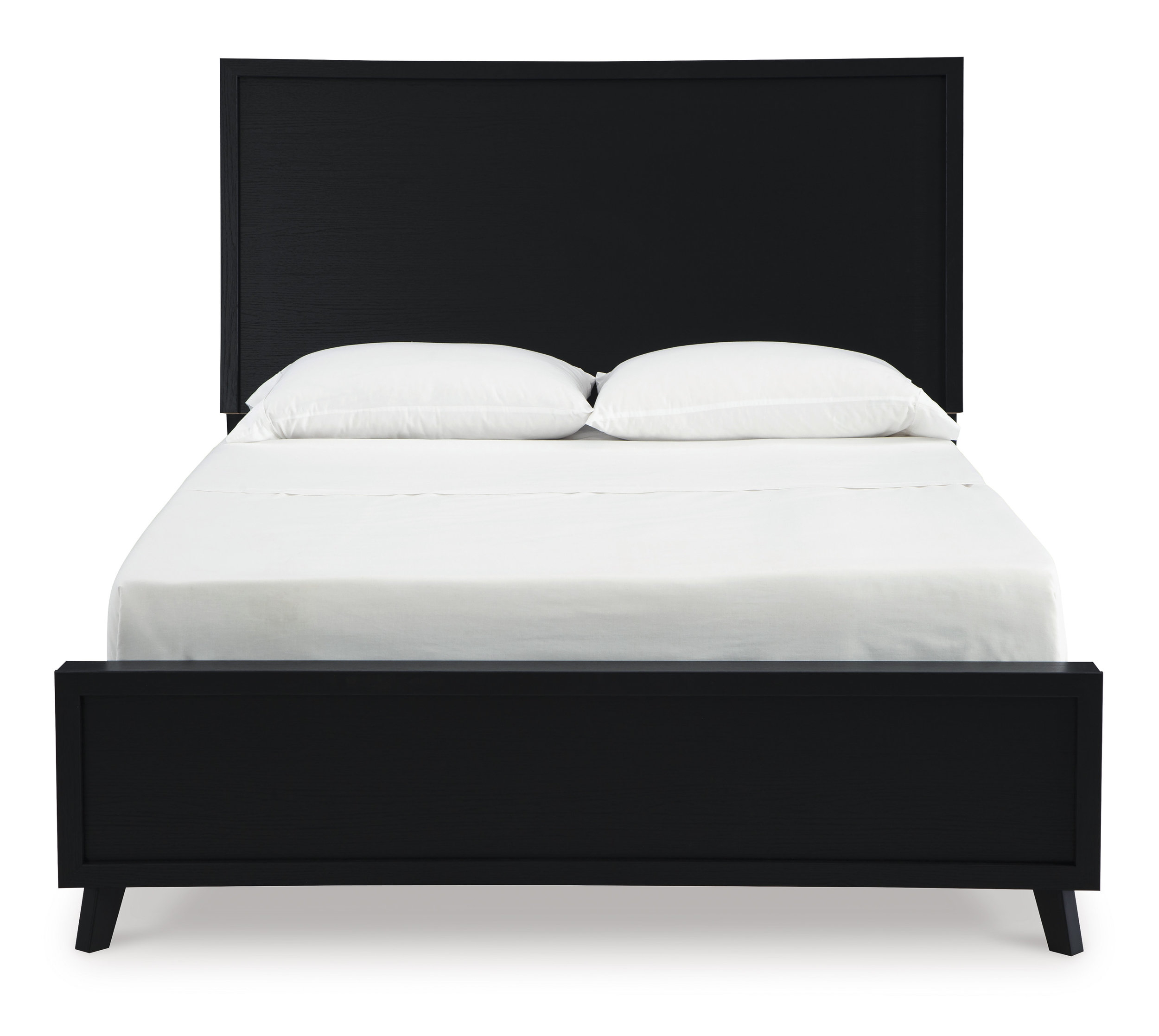 Danziar MDF/Wood Veneer Panel Bed w/Footboard, Queen Size