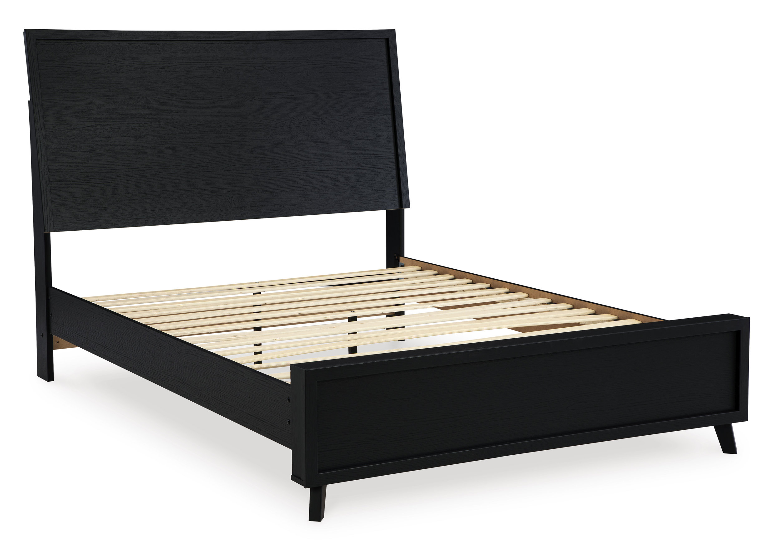Danziar MDF/Wood Veneer Panel Bed w/Footboard, Queen Size