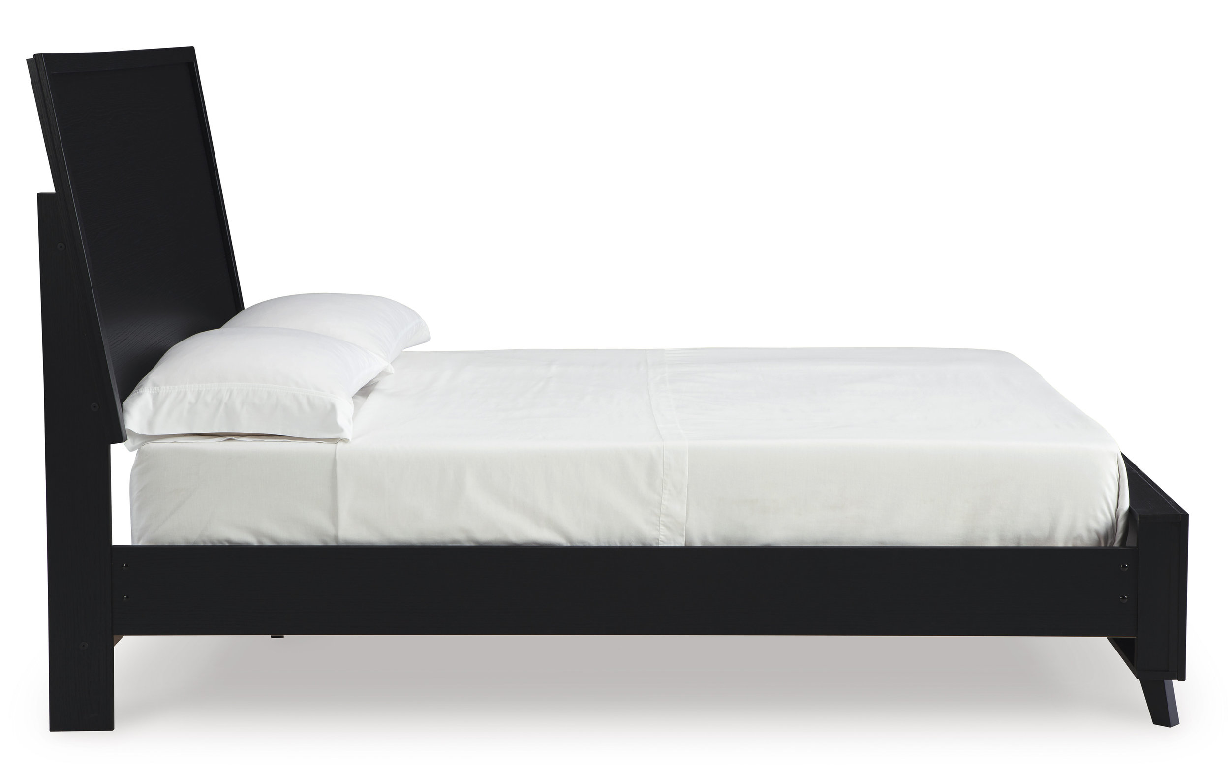 Danziar MDF/Wood Veneer Panel Bed w/Footboard
