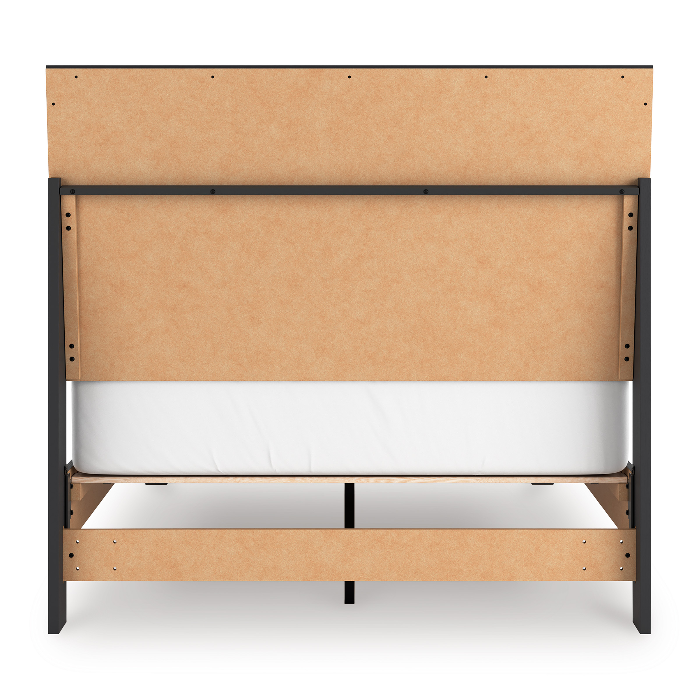 Danziar MDF/Wood Veneer Panel Bed