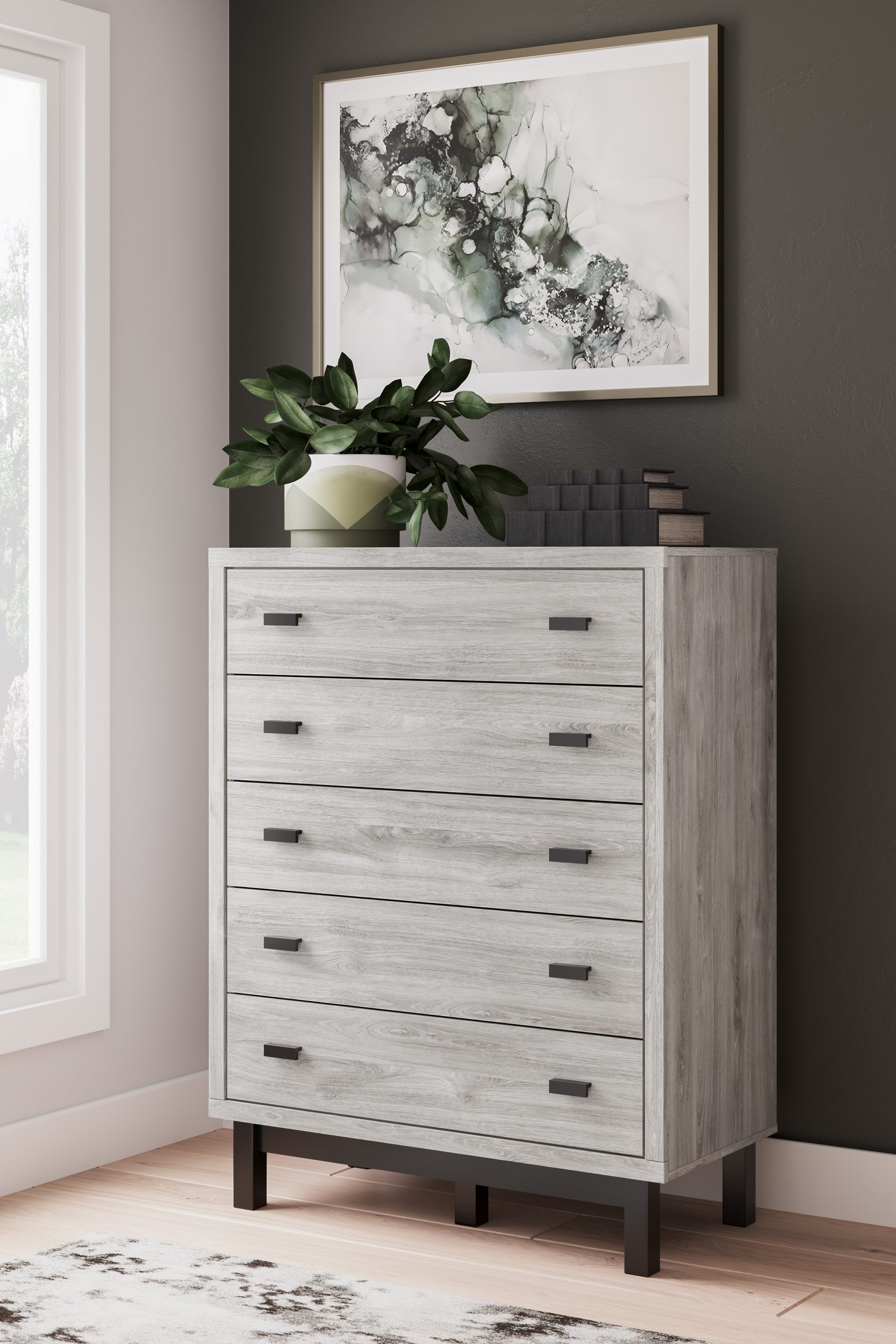 Vessalli MDF Panel Bedroom Set w/Extensions