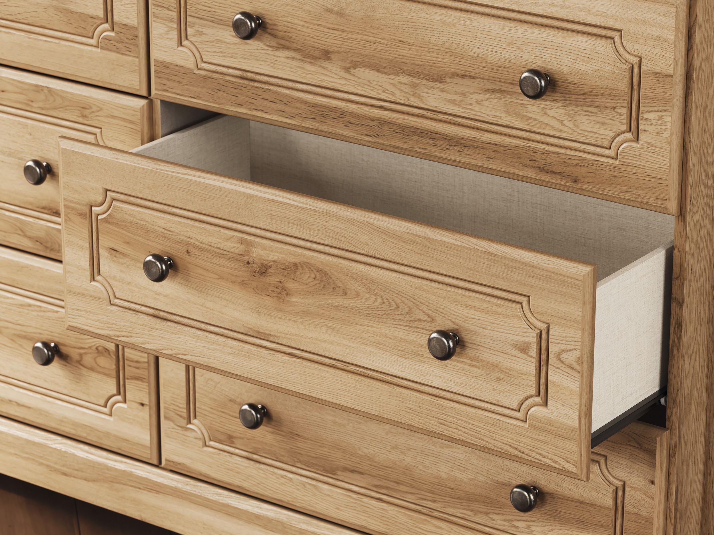 Aleaport MDF/Plywood Panel Bedroom Set