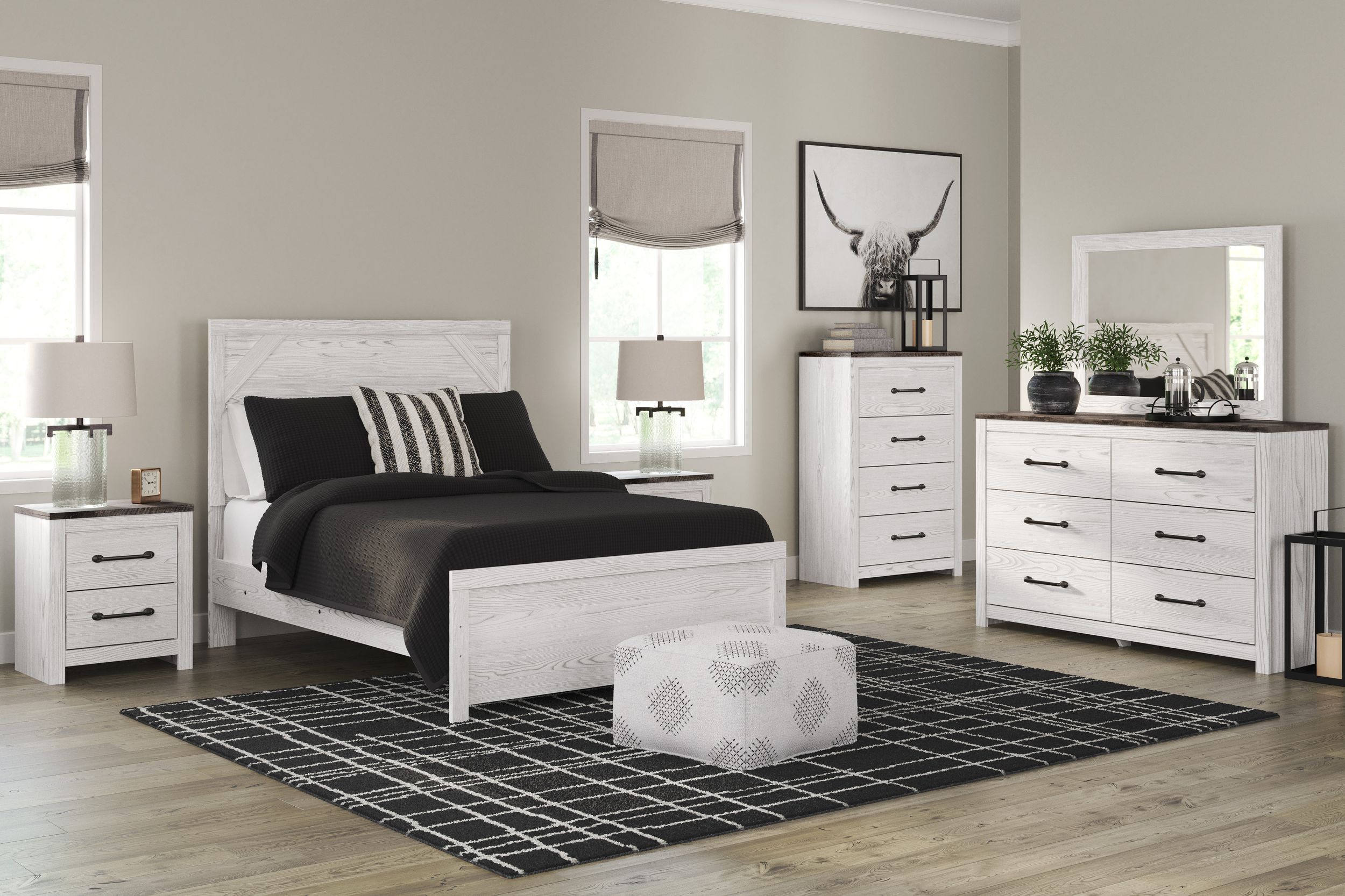 Gerridan Wood/MDF Panel Bedroom Set