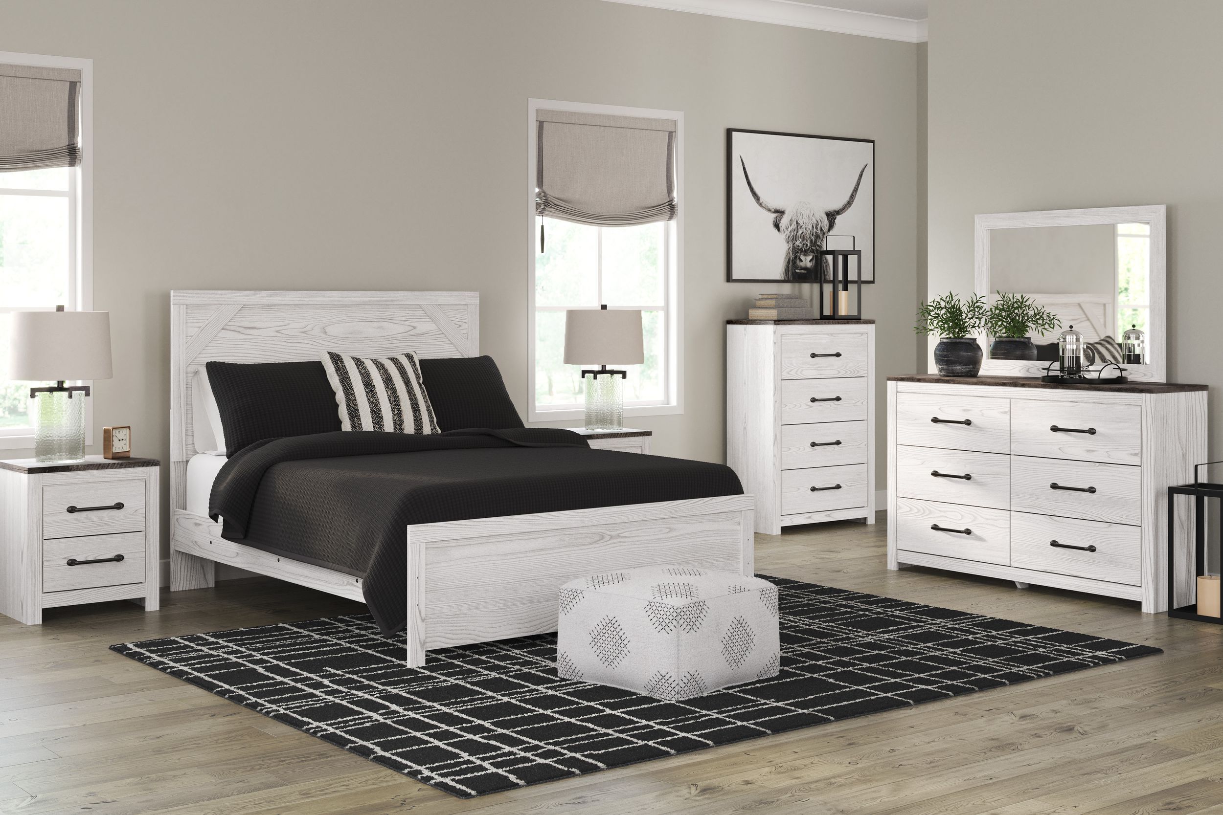 Gerridan Wood/MDF Panel Bedroom Set