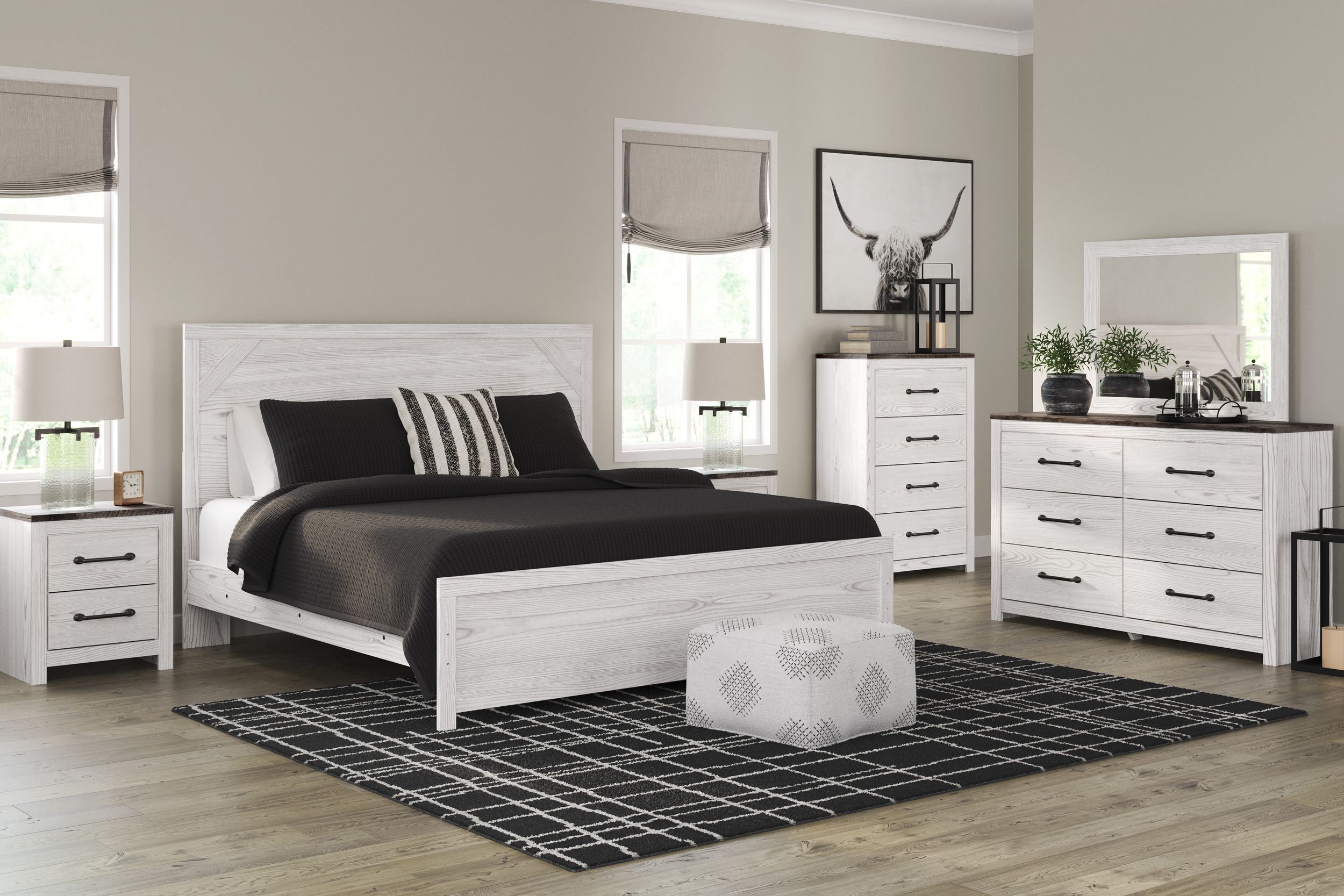 Gerridan Wood/MDF Panel Bedroom Set