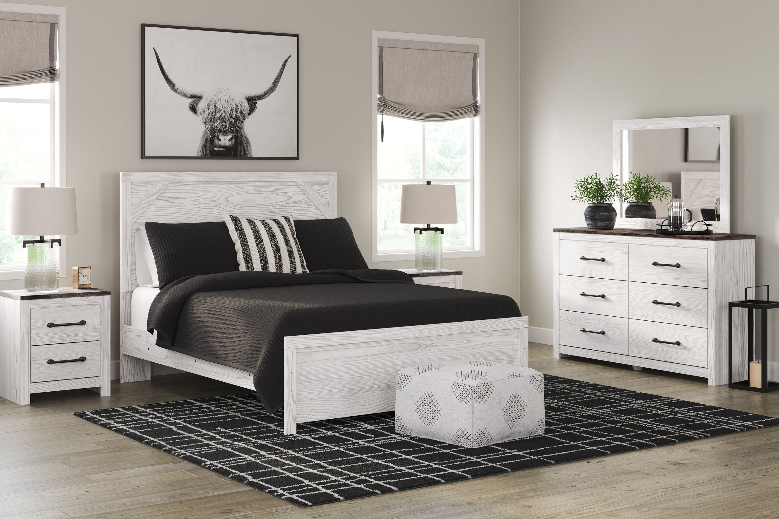 Gerridan Wood/MDF Panel Bedroom Set