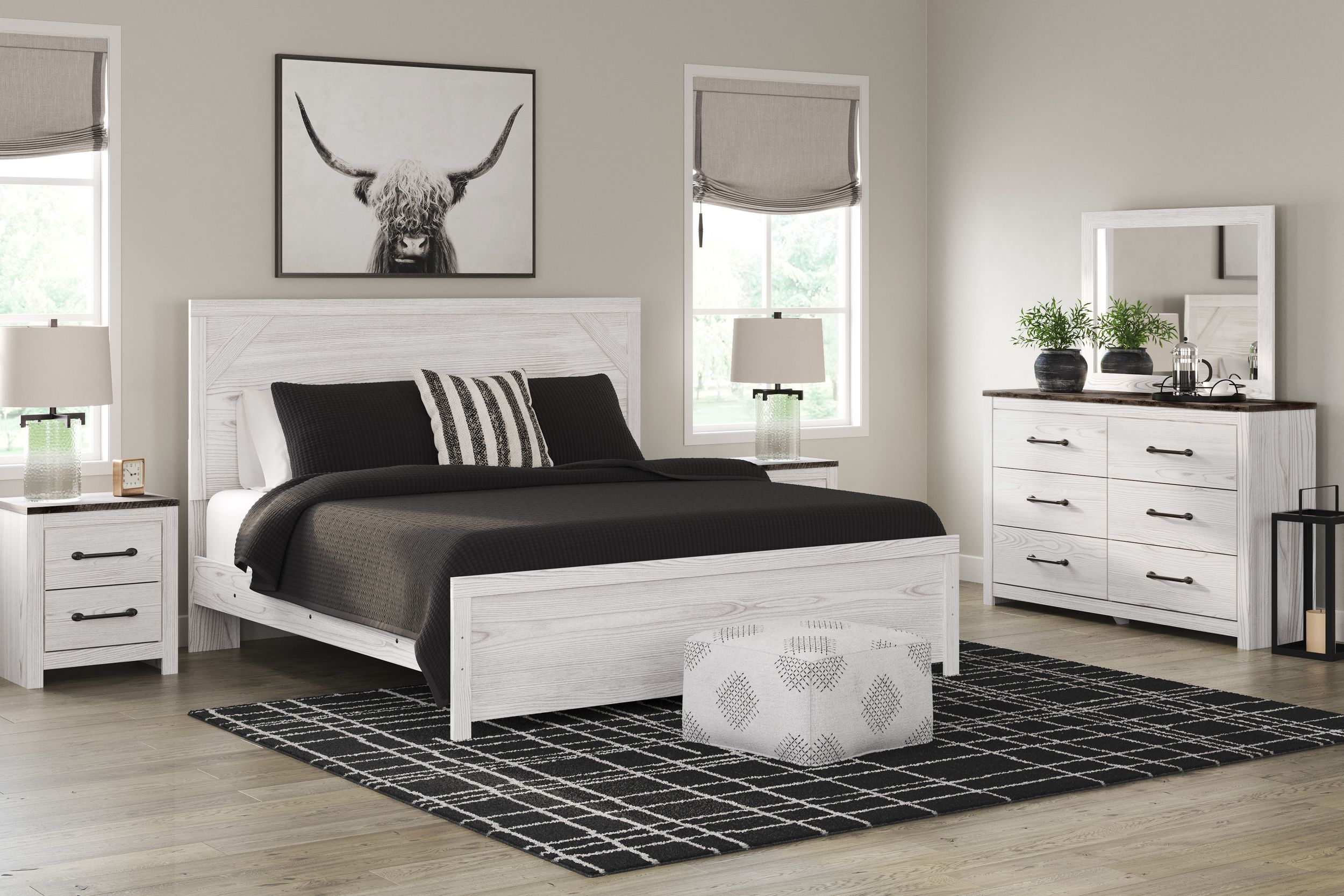 Gerridan Wood/MDF Panel Bedroom Set
