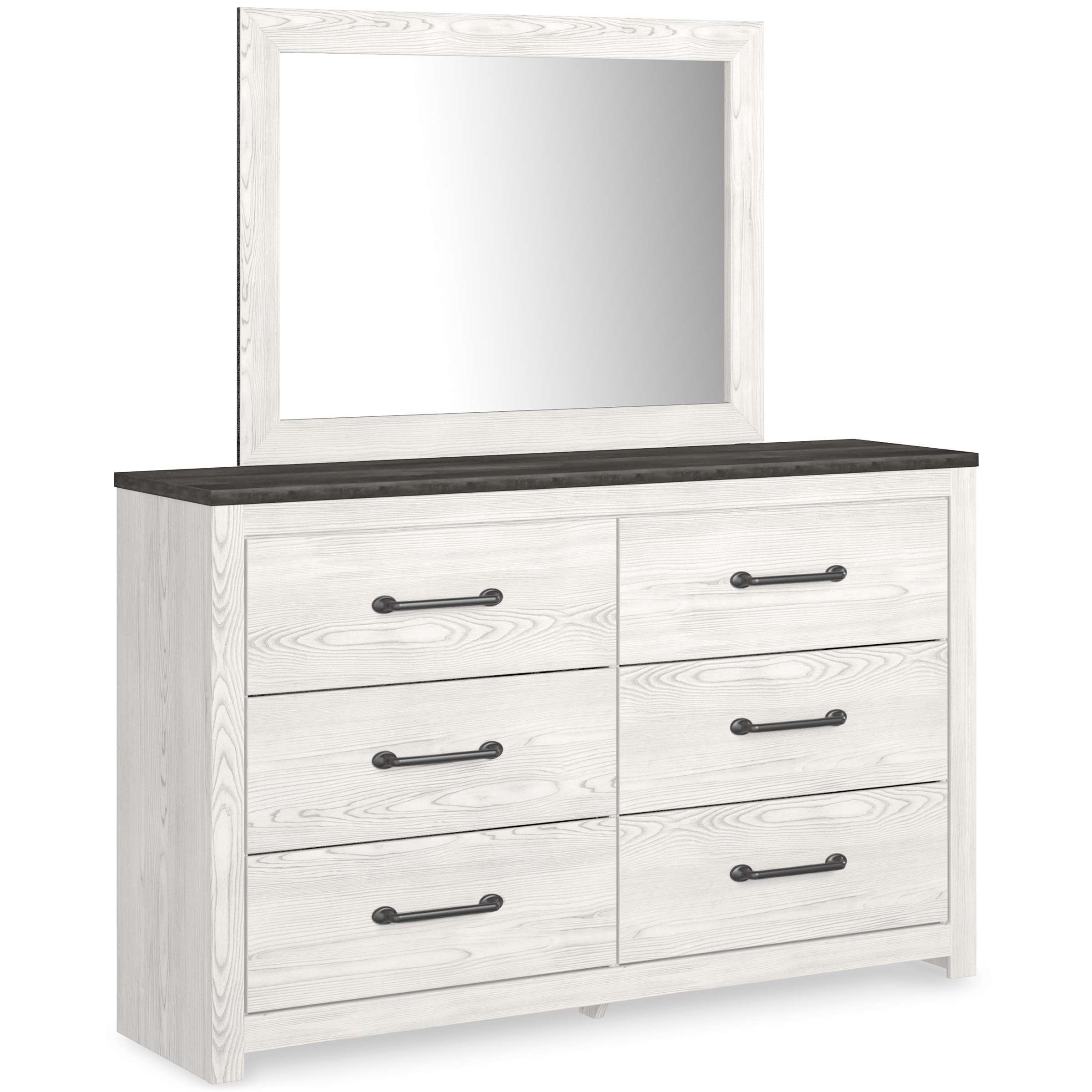 Gerridan Wood/MDF Panel Bedroom Set w/2 Sconce Lights