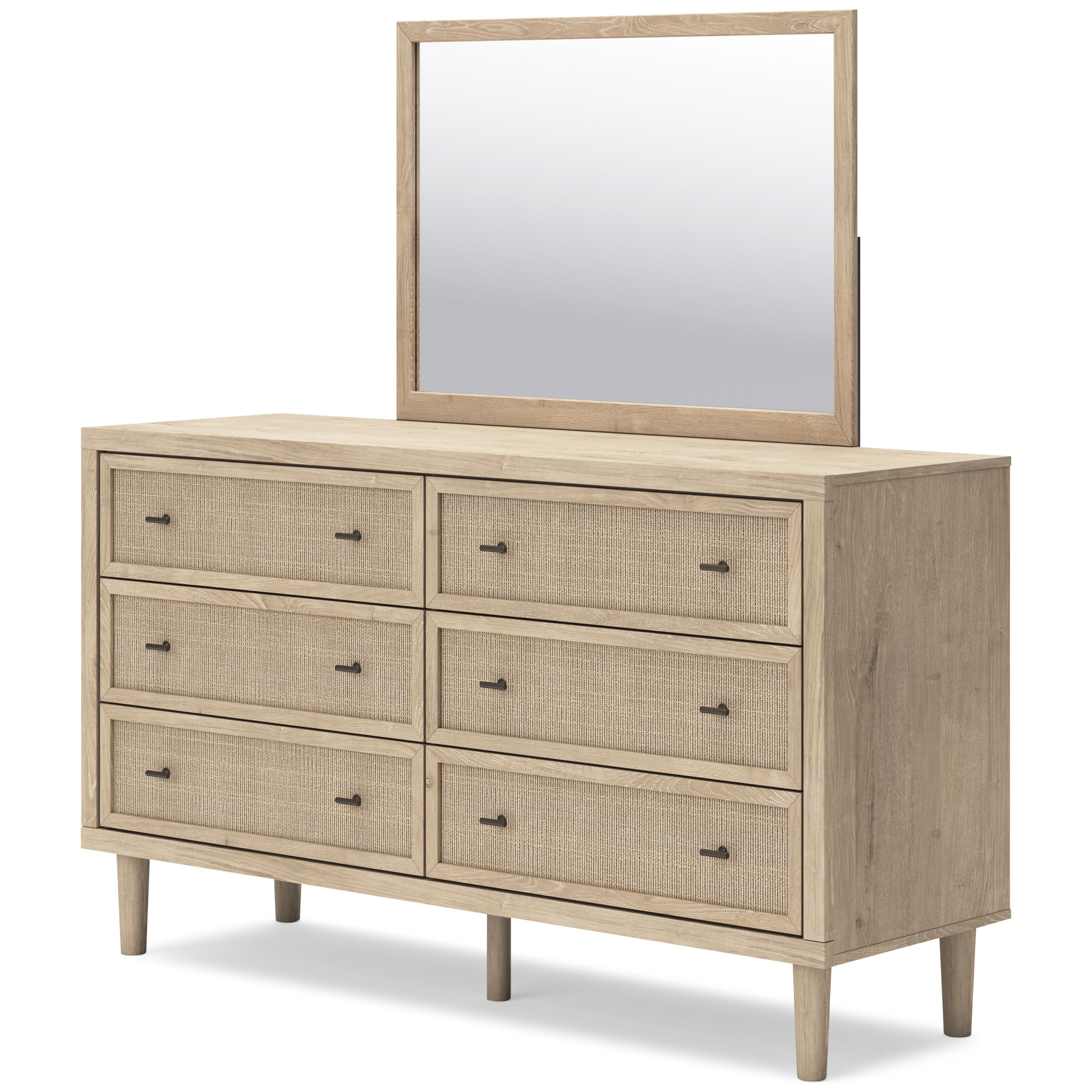 Cielden Fabric Low Profile Bedroom Set