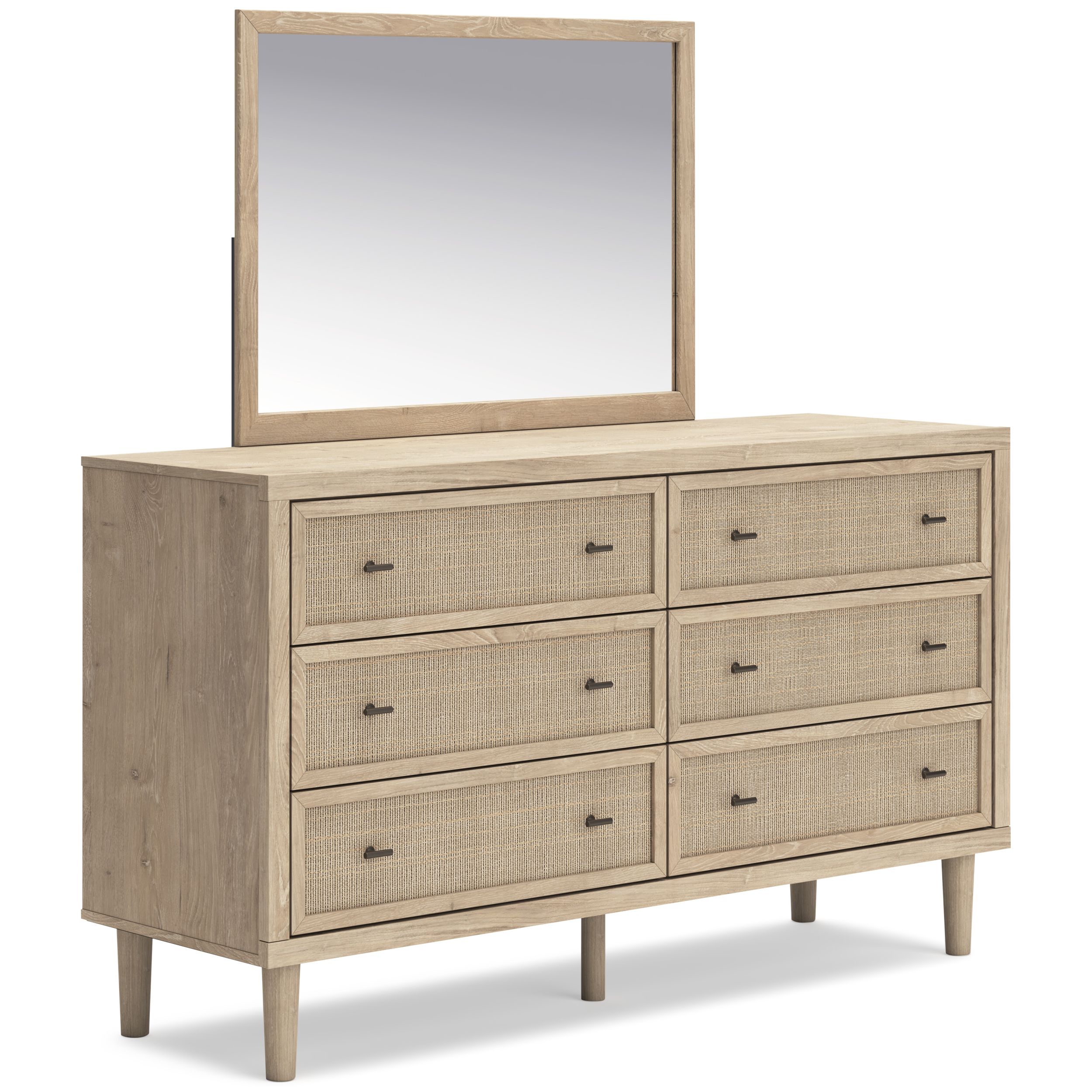 Cielden Fabric Low Profile Bedroom Set