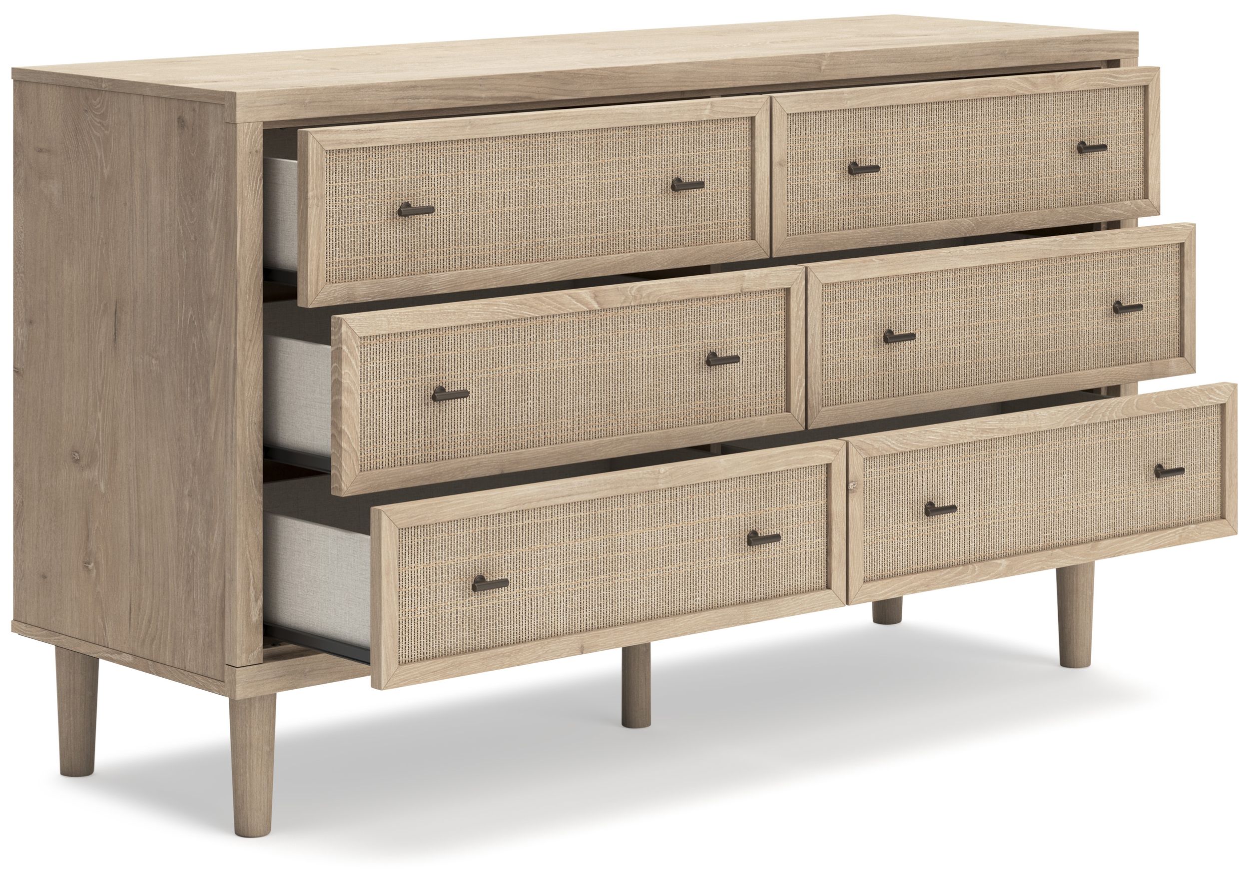 Cielden Fabric Low Profile Bedroom Set