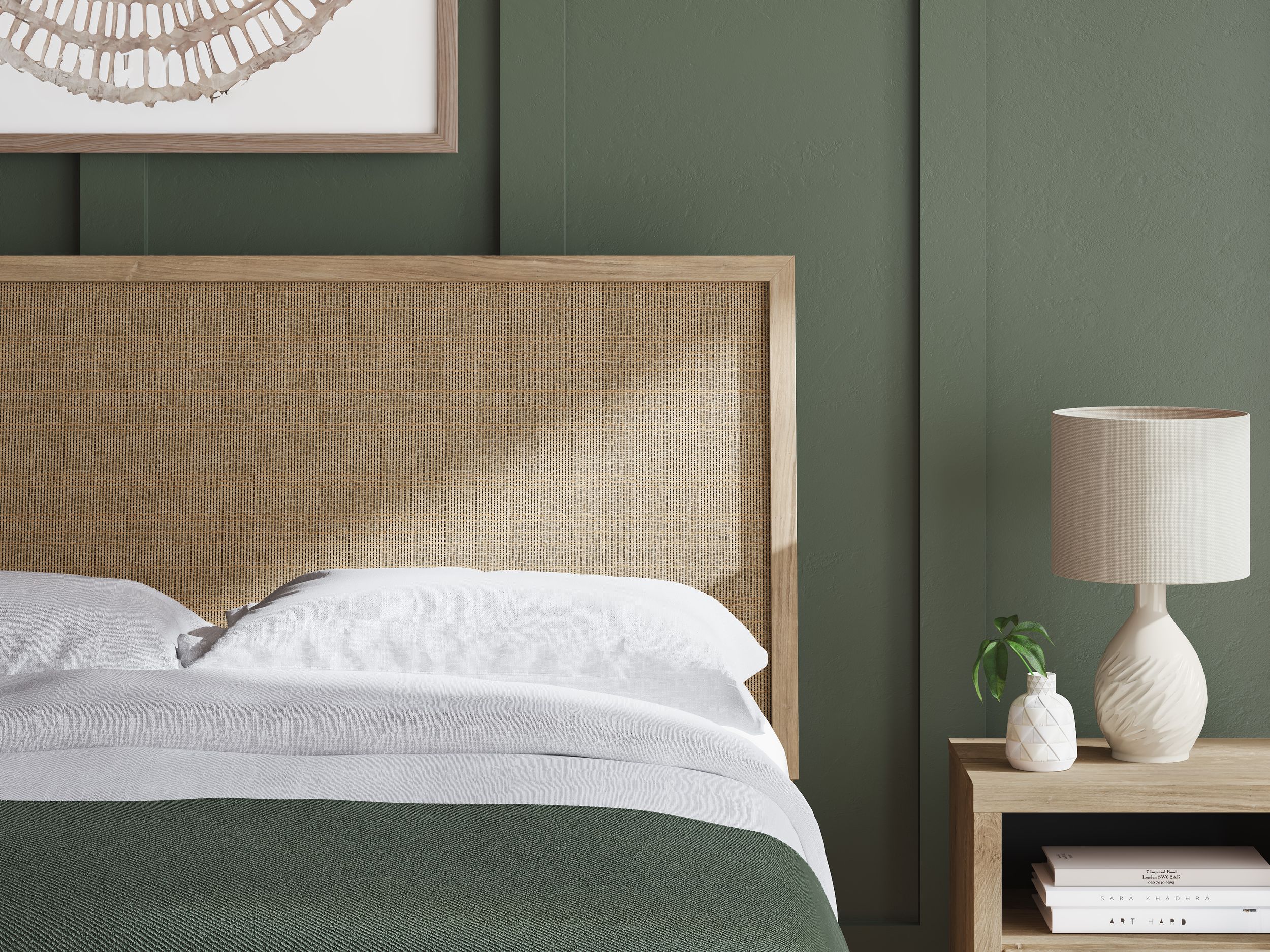 Cielden MDF/Plywood Panel Bed, Queen Size
