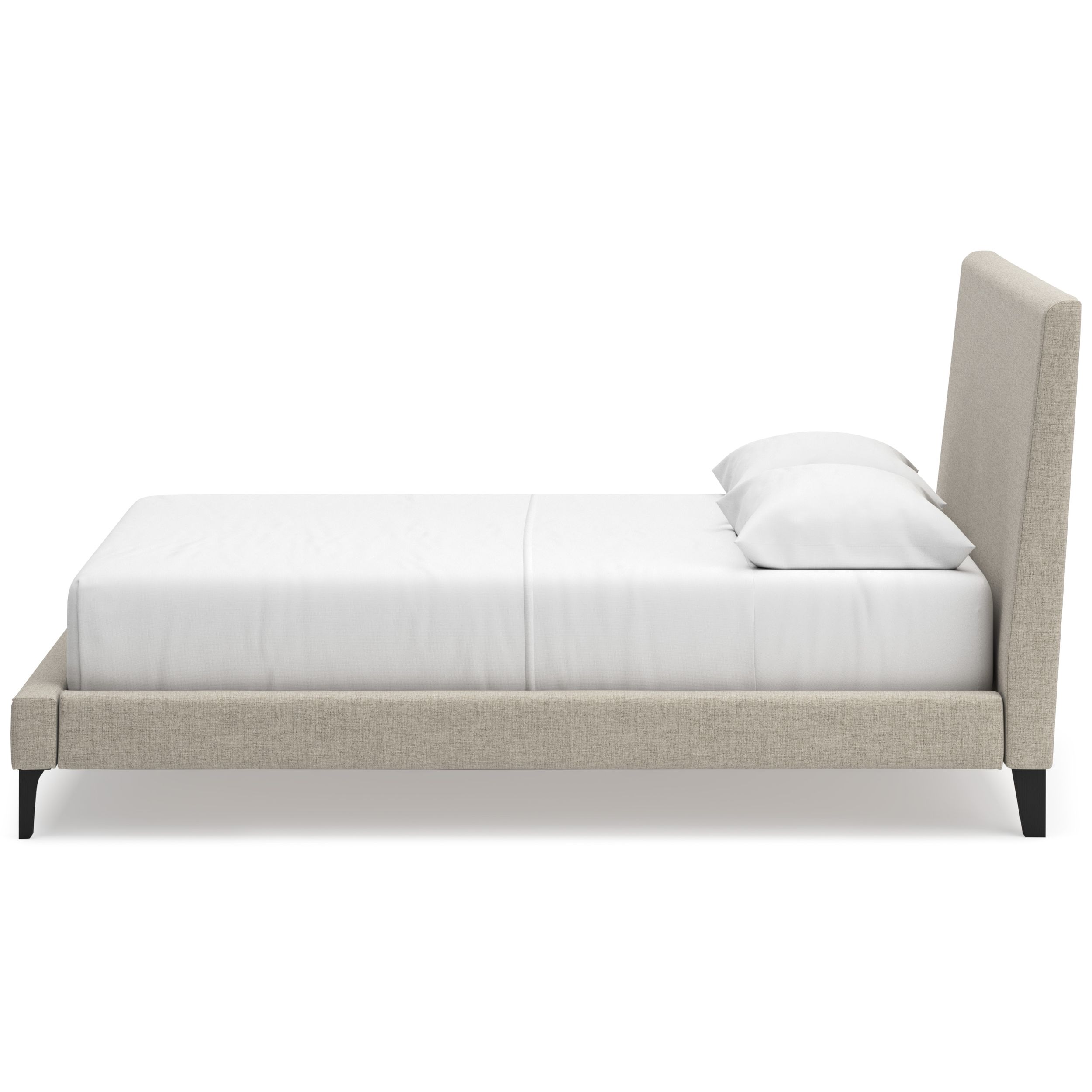 Cielden Fabric Low Profile Bed, Queen Size