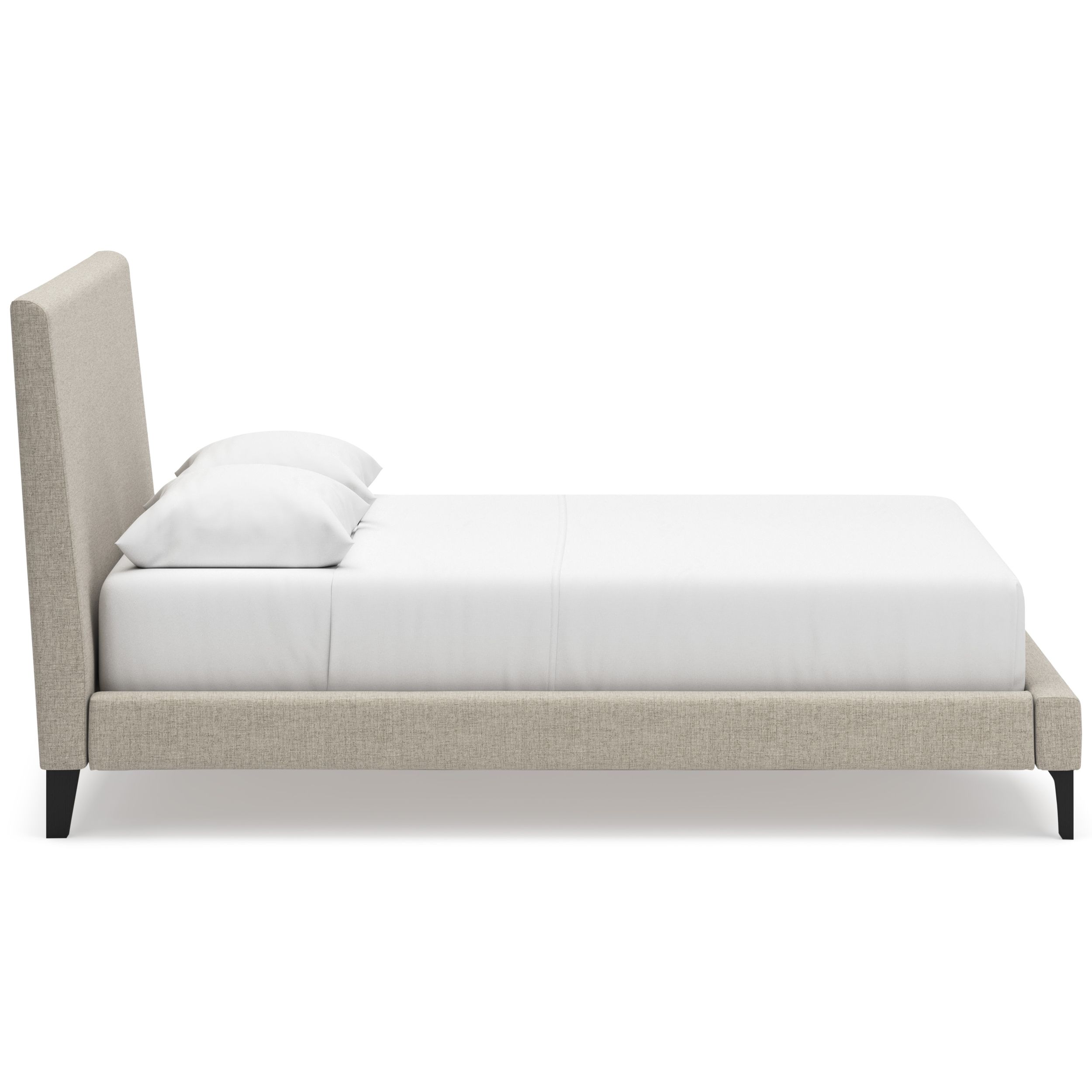 Cielden Fabric Low Profile Bed, Queen Size