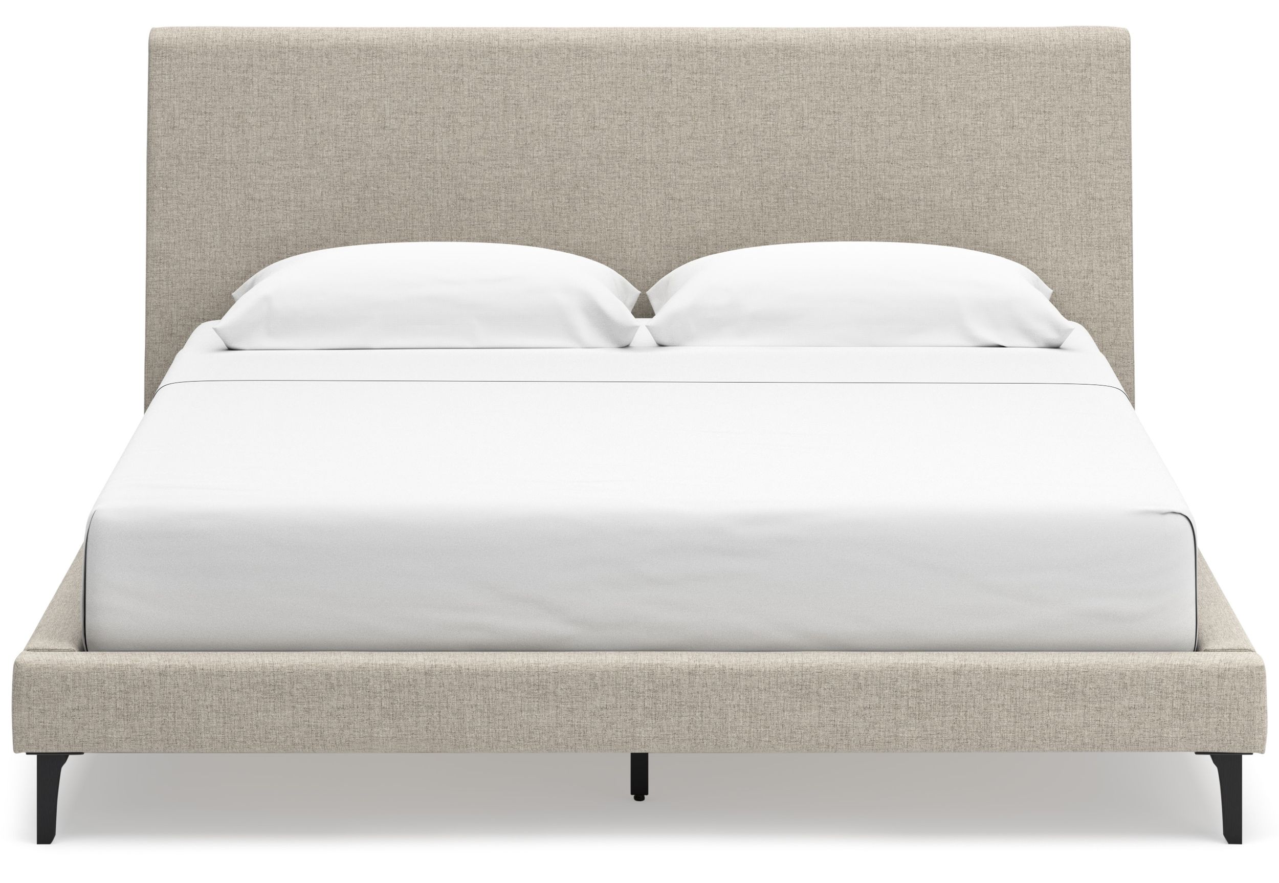 Cielden Fabric Low Profile Bed, King Size