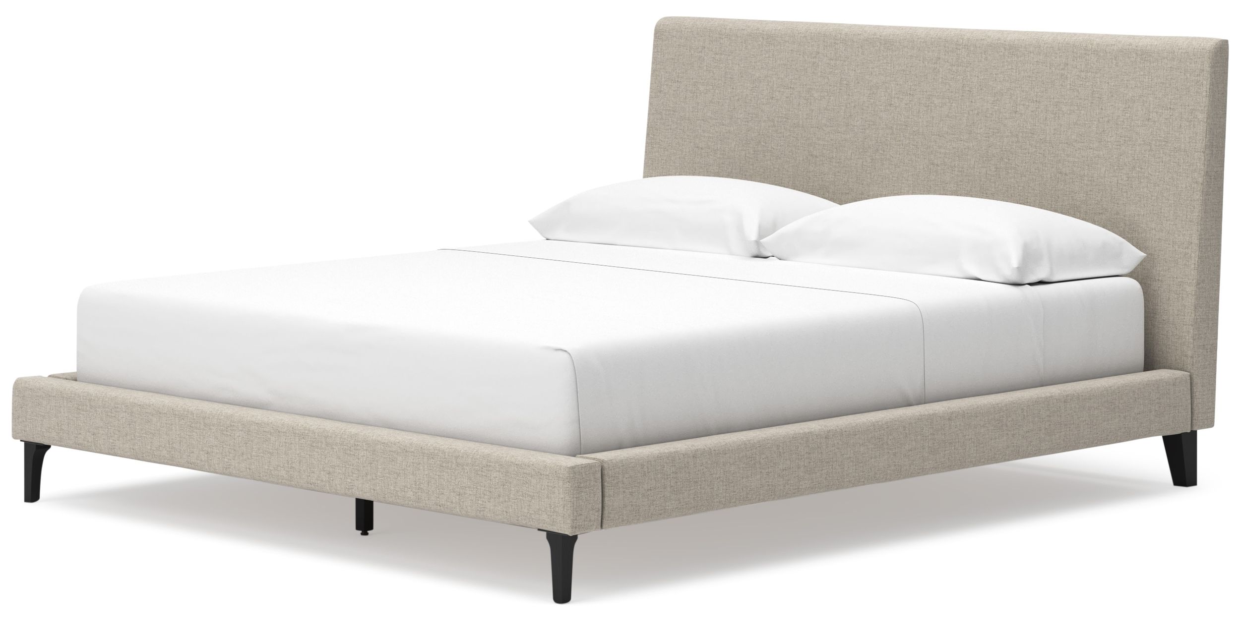 Cielden Fabric Low Profile Bed, California King Size