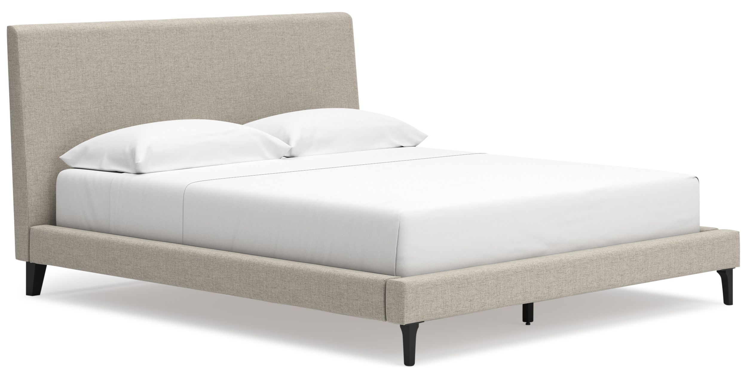 Cielden Fabric Low Profile Bed, California King Size