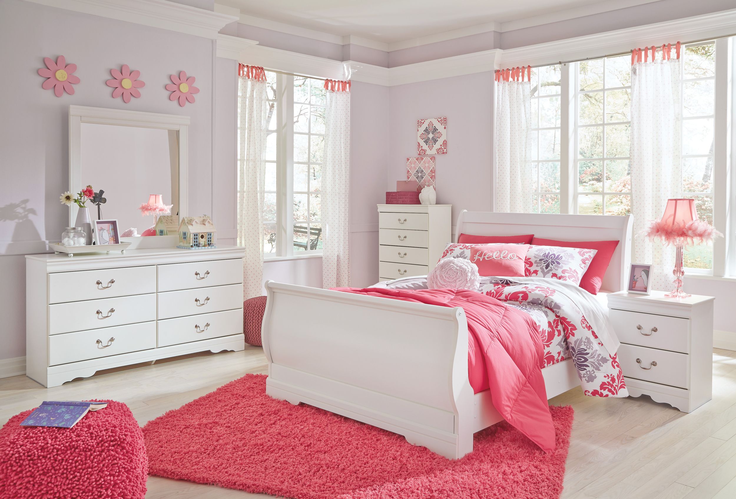 Anarasia MDF/Particleboard Bedroom Set