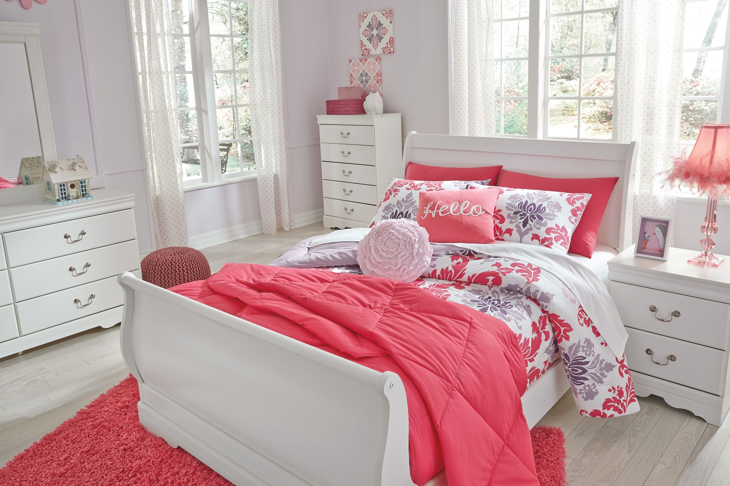 Anarasia MDF/Particleboard Bedroom Set