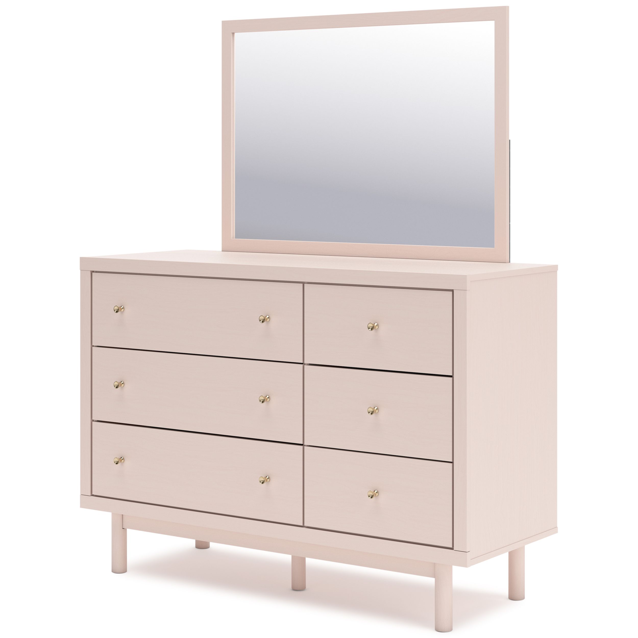 Wistenpine MDF/Plywood Kid's Dresser w/6 Drawers