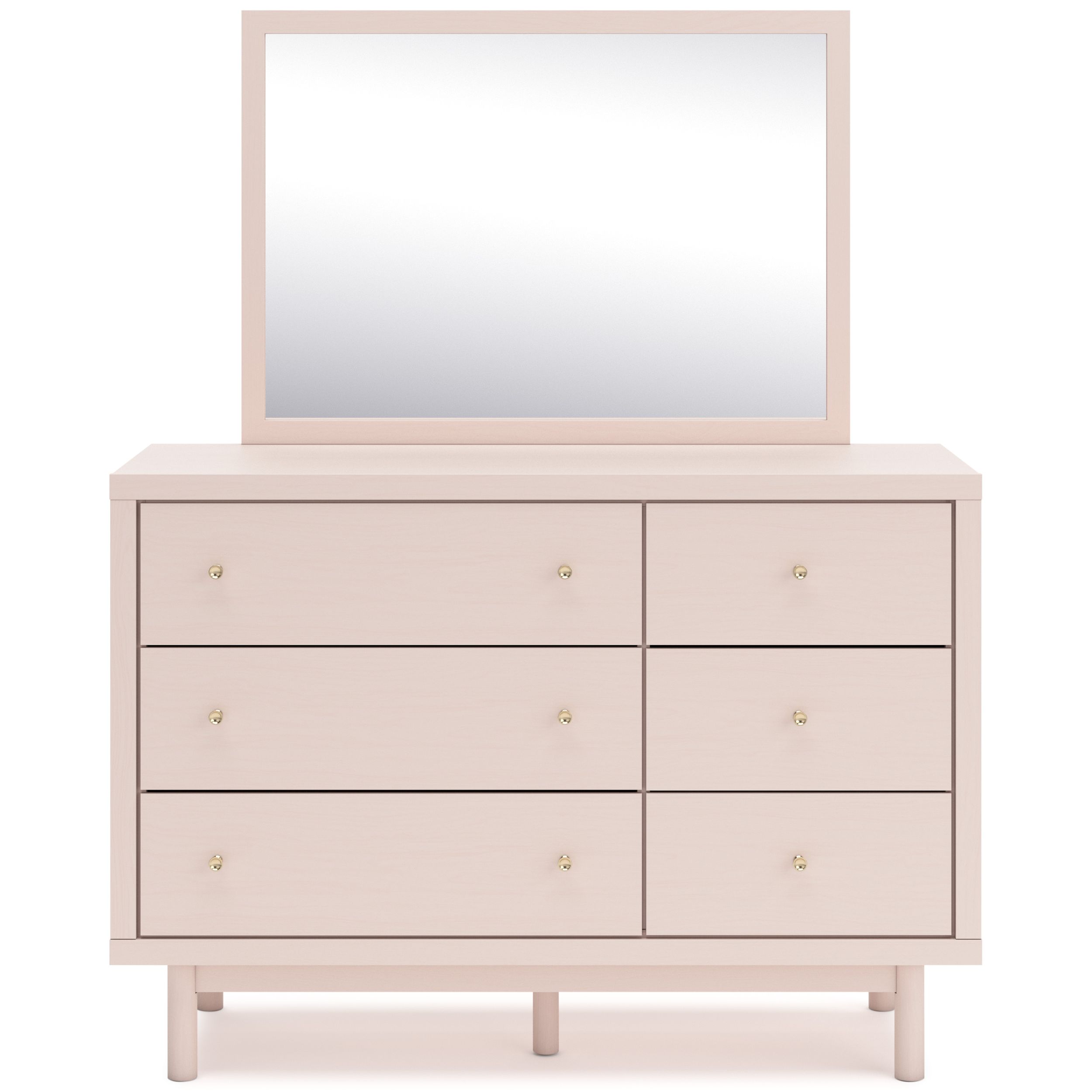 Wistenpine Fabric/MDF Upholstered Panel Storage Kid's Bedroom Set w/2 Drawers