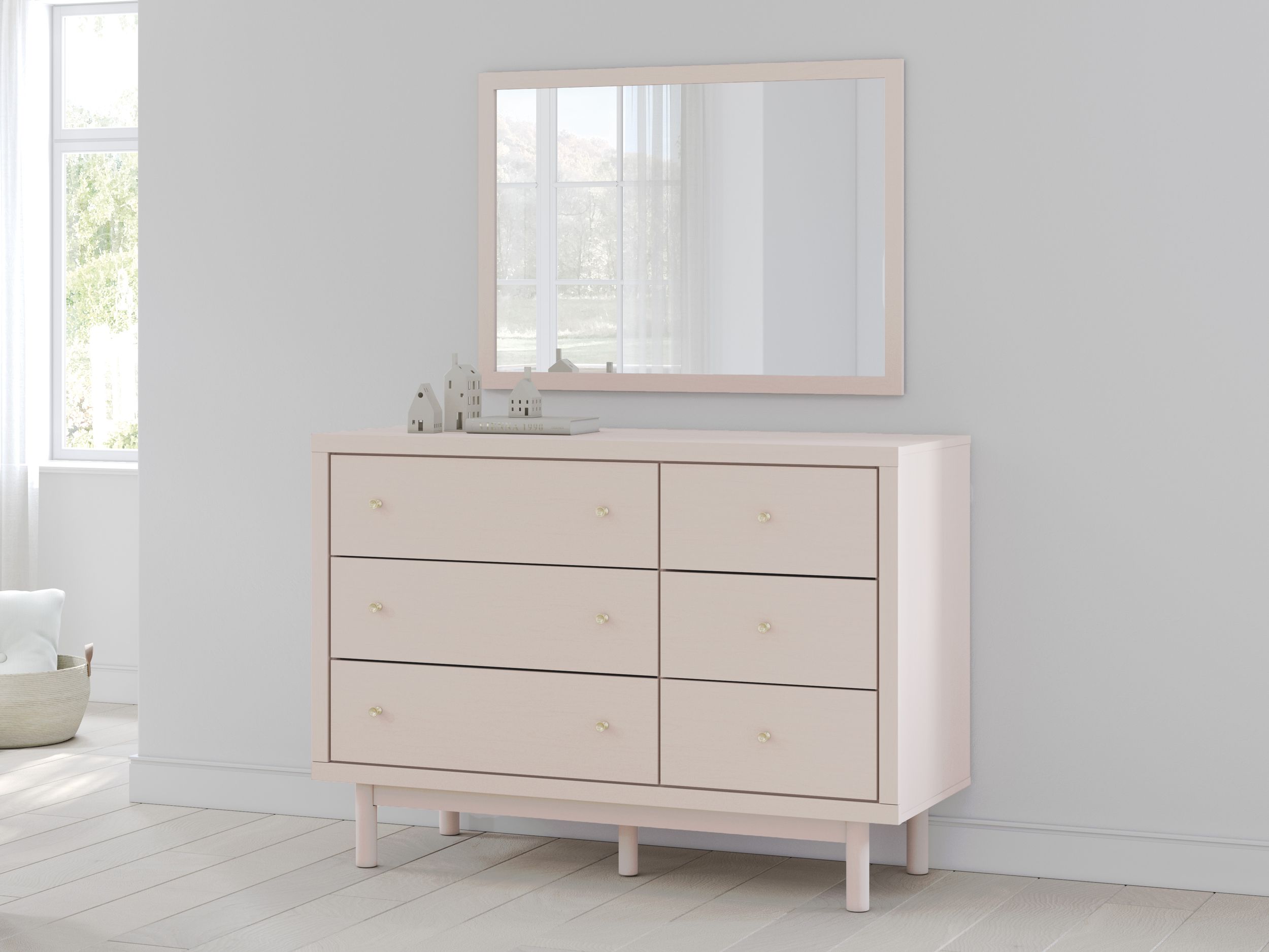 Wistenpine MDF/Plywood Kid's Dresser w/6 Drawers