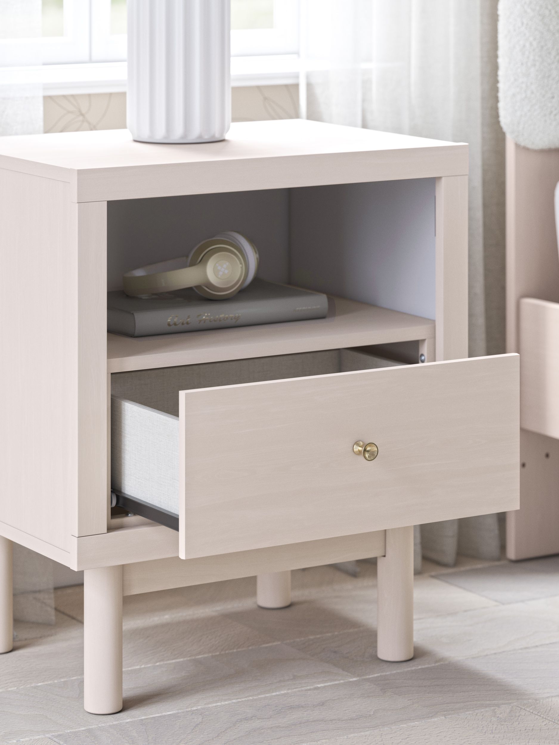 Wistenpine Fabric/MDF Upholstered Panel Kid's Bedroom Set