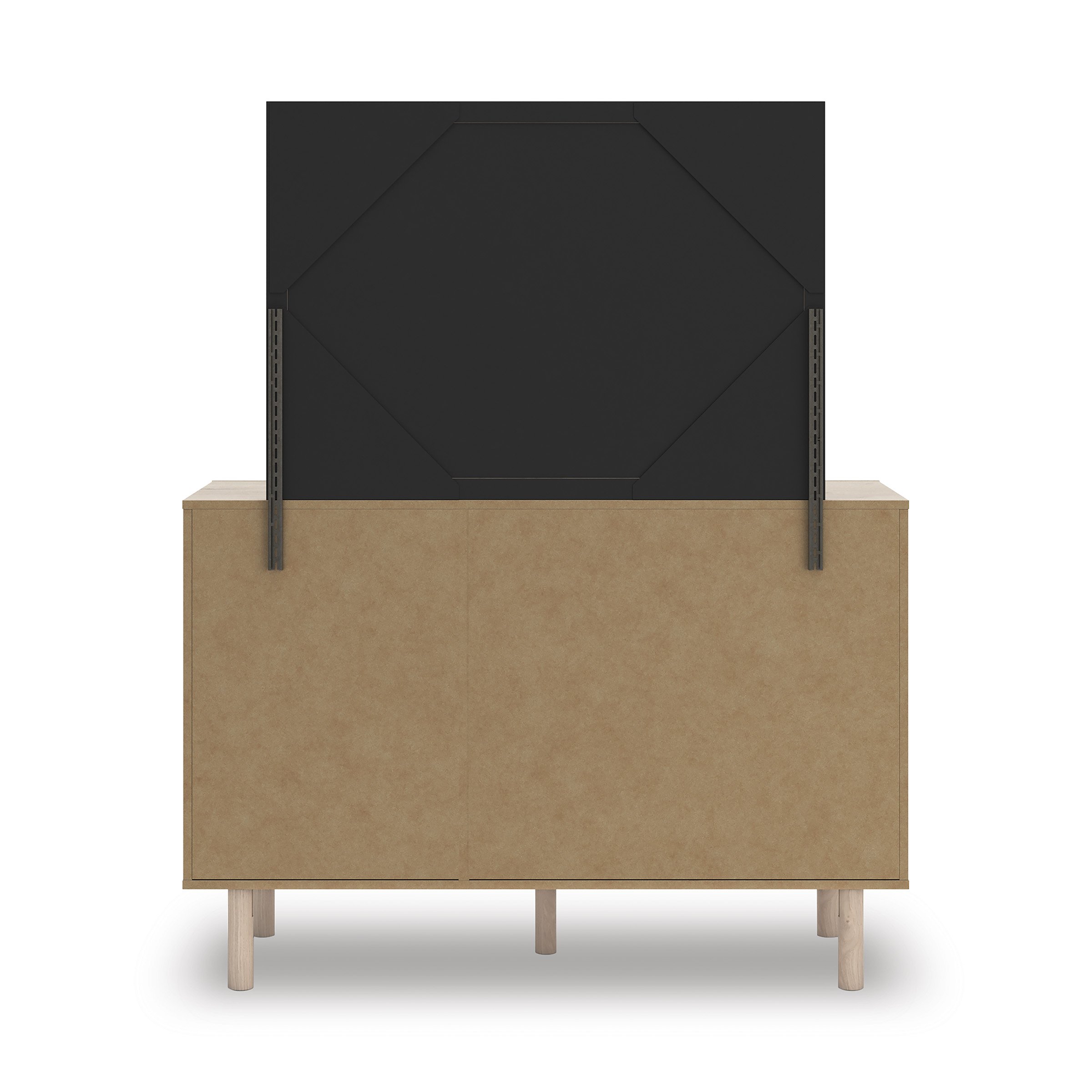 Arloster Fabric/MDF Upholstered Panel Storage Kid's Bedroom Set w/4 Drawers