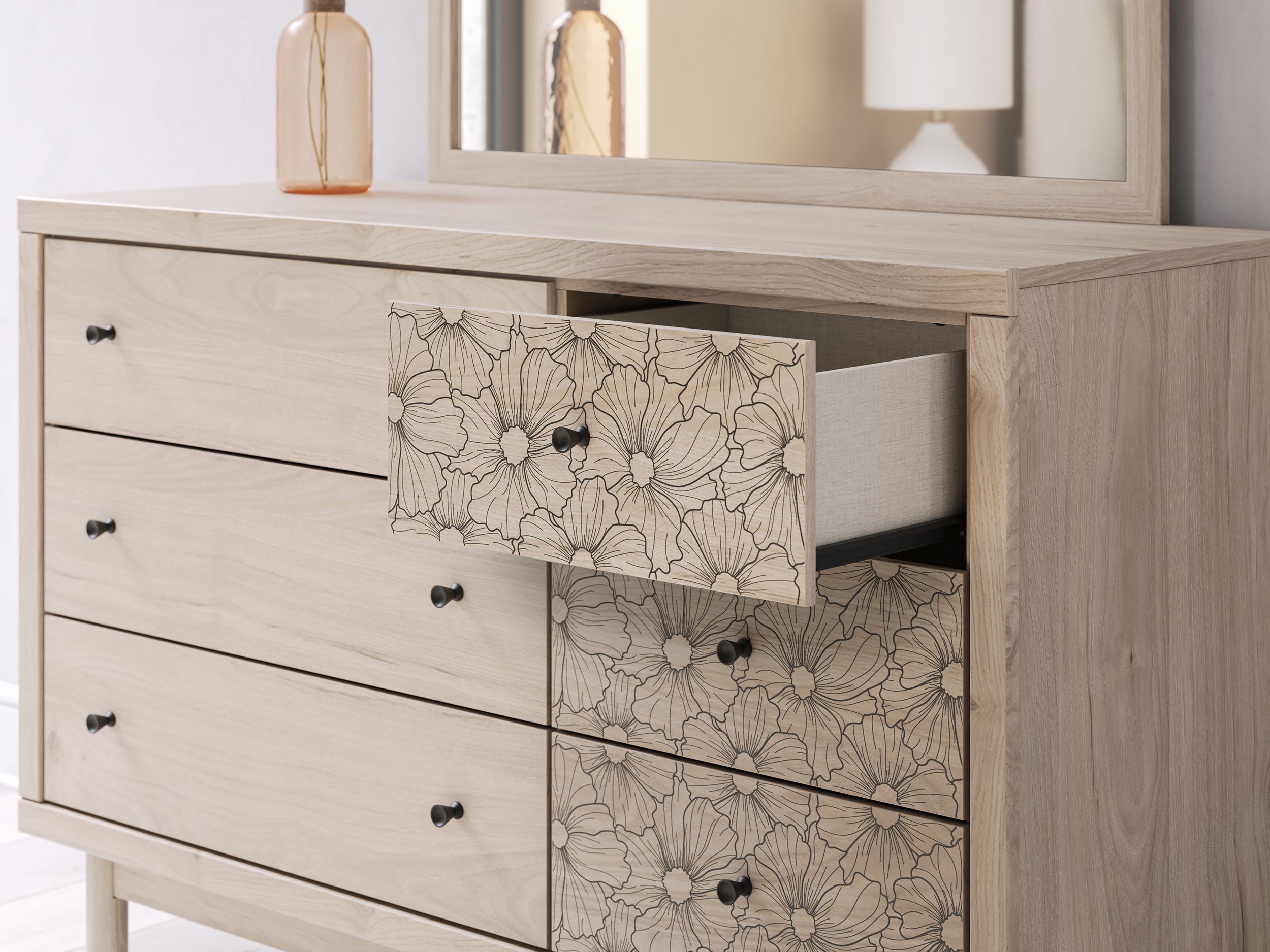 Arloster Fabric/MDF Upholstered Panel Kid's Bedroom Set