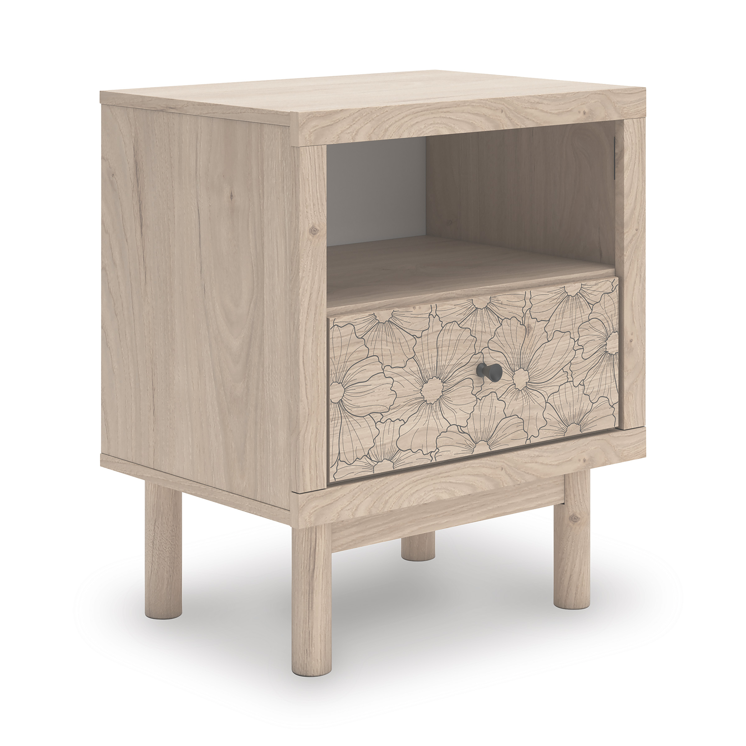 Arloster Fabric/MDF Upholstered Panel Storage Kid's Bedroom Set w/2 Drawers